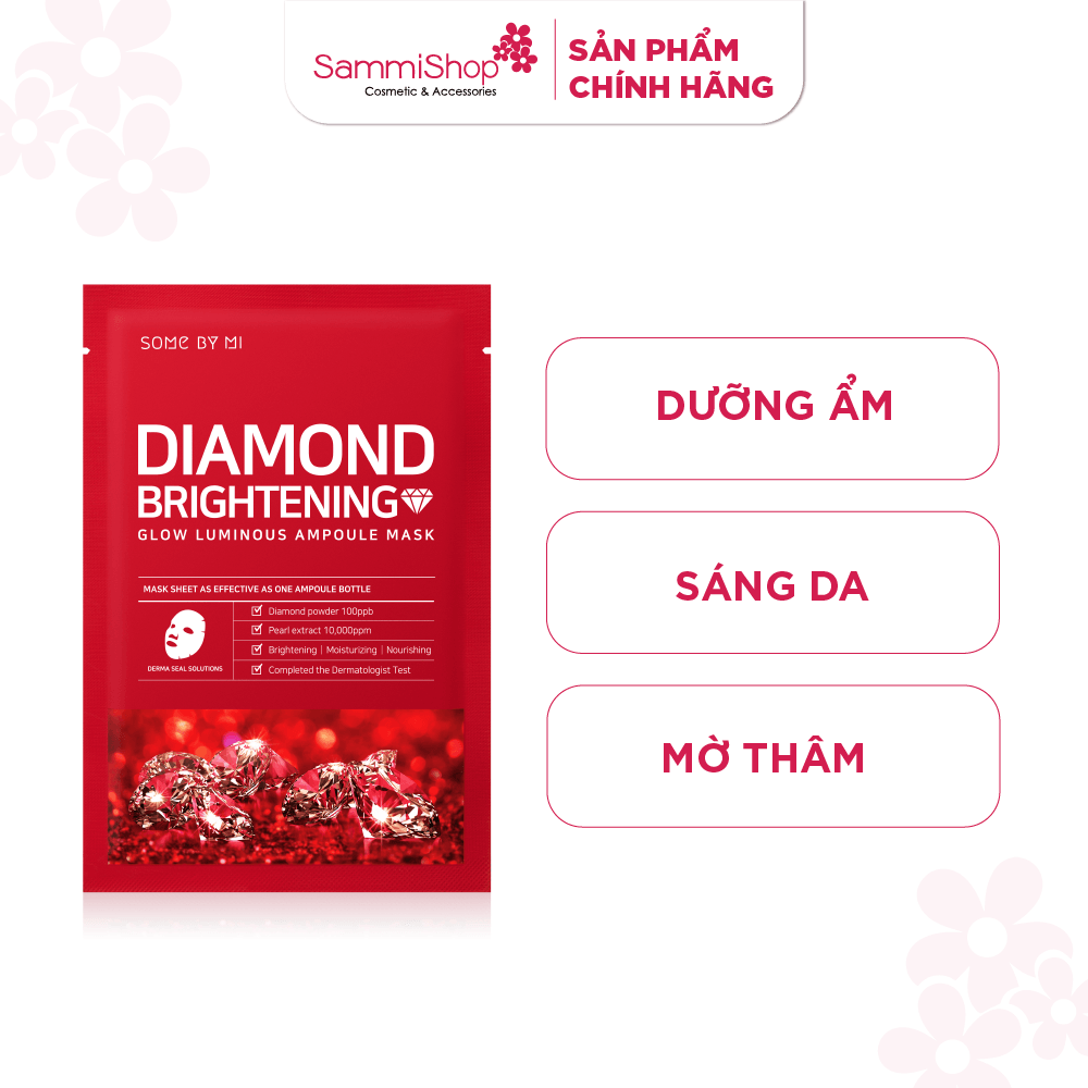 Some By Mi Mặt nạ giấy Red Diamond Brightening Glow Luminous Ampoule Mask 25g 1