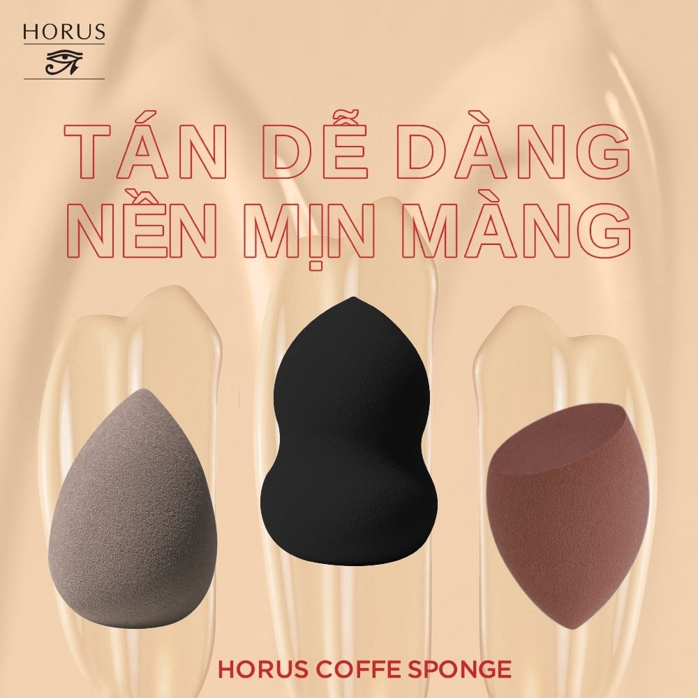 Horus Mút trang điểm Coffee Make Up Sponge 5