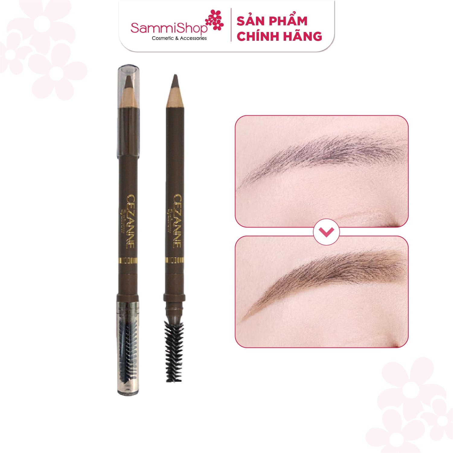 Cezanne Bút Kẻ Lông Mày Eyebrow With Spiral Brush 1