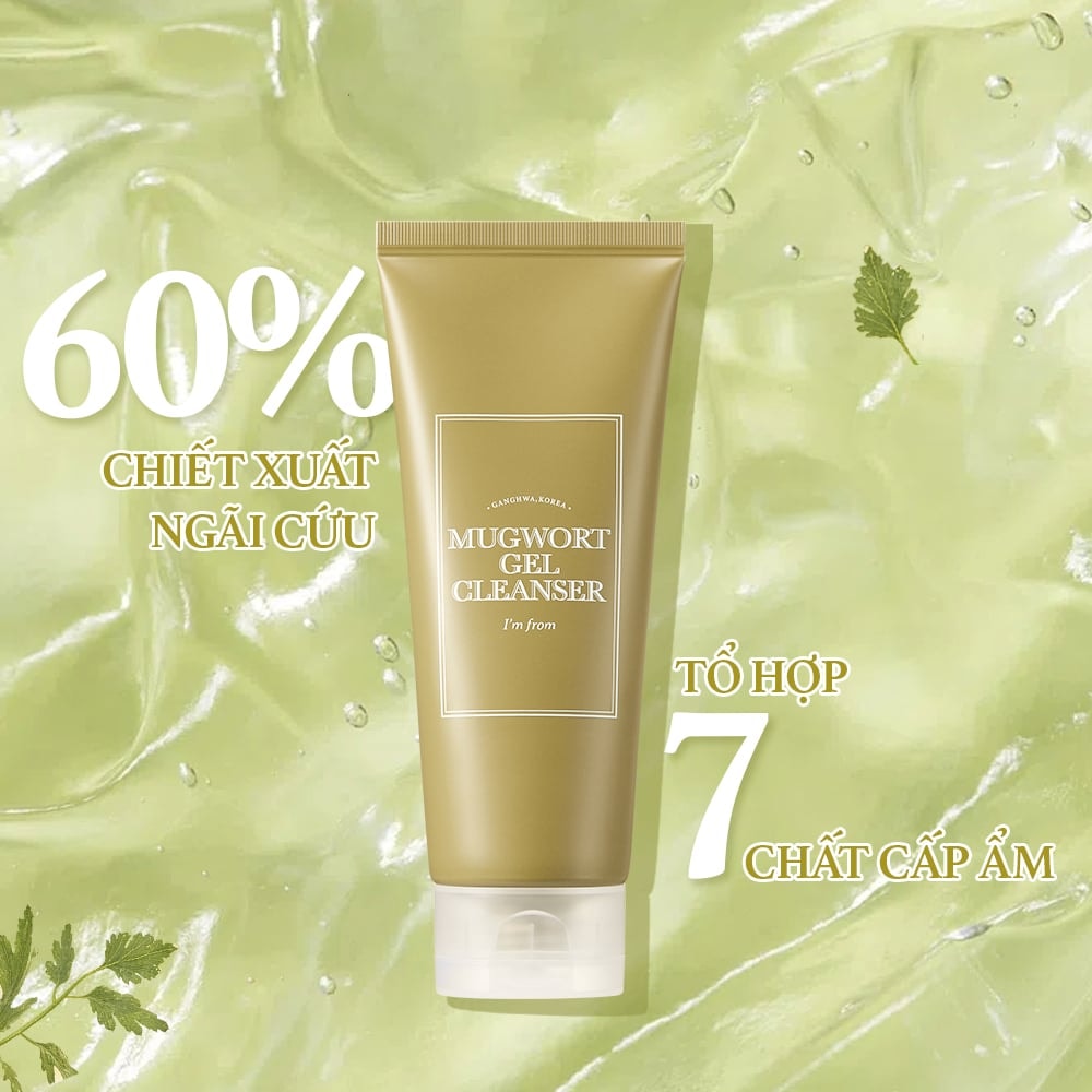 I'm From Sữa rửa mặt Mugwort Gel Cleanser 150ml 3