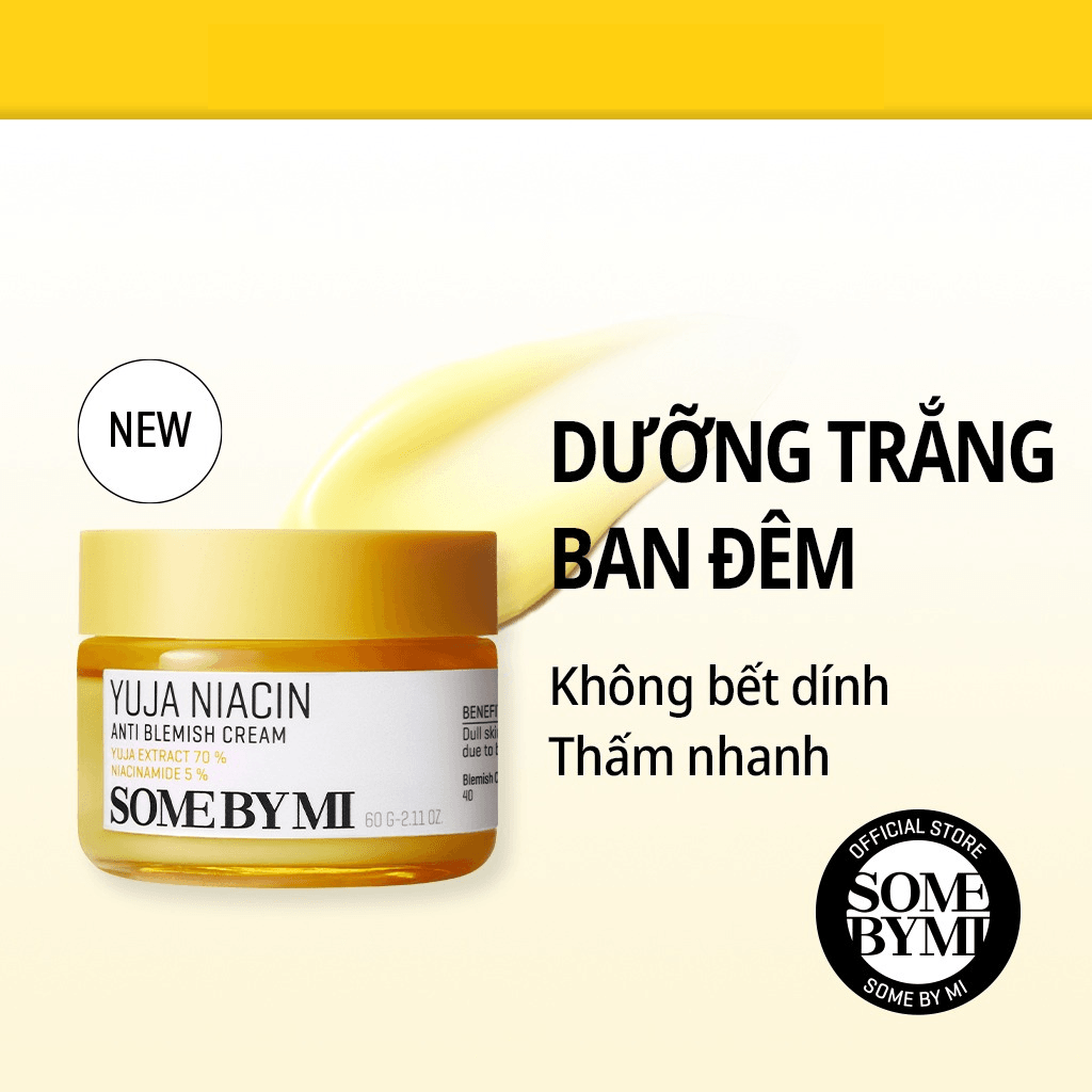 Some By Mi Kem dưỡng Yuja Niacin Anti Blemish Cream 60g 3