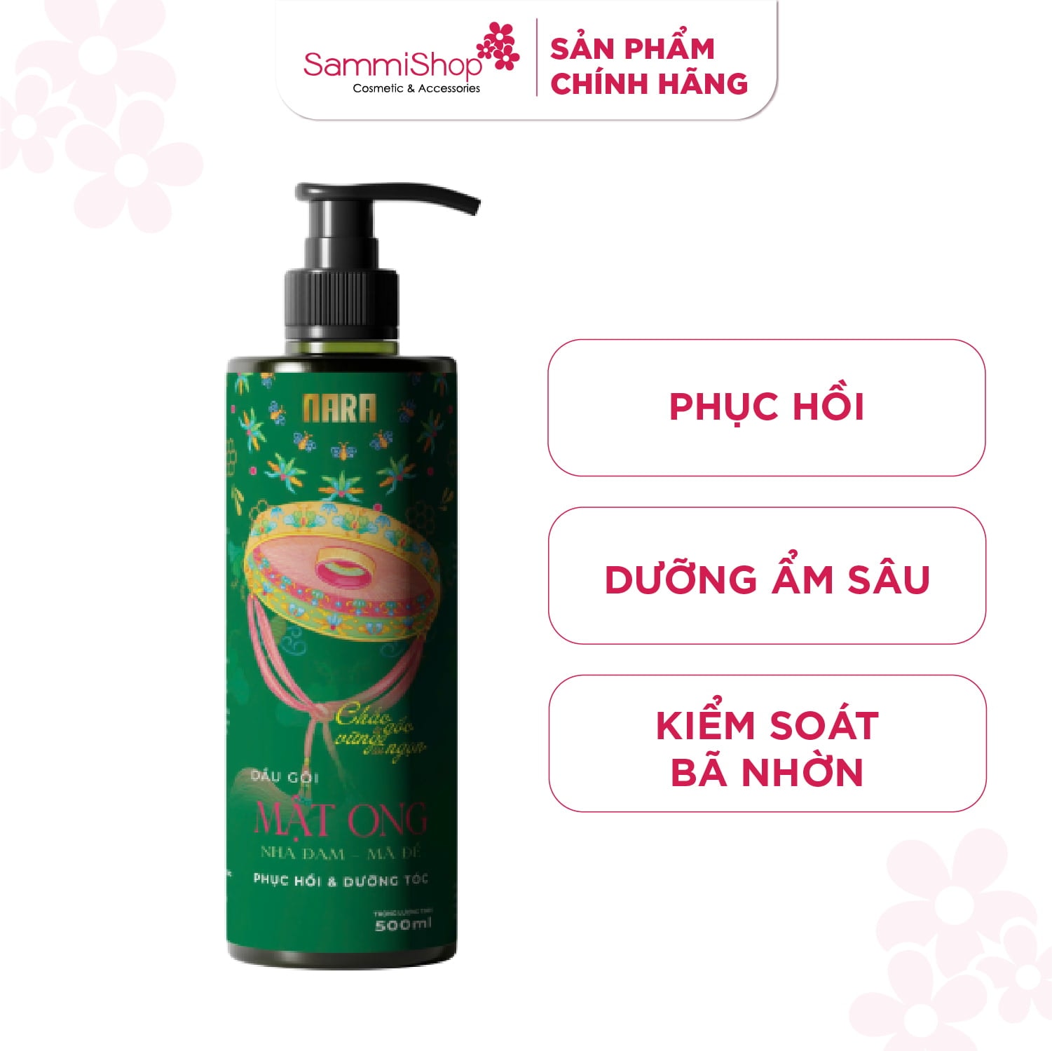 Nara Dầu gội Mật ong Nha đam mã đề 2
