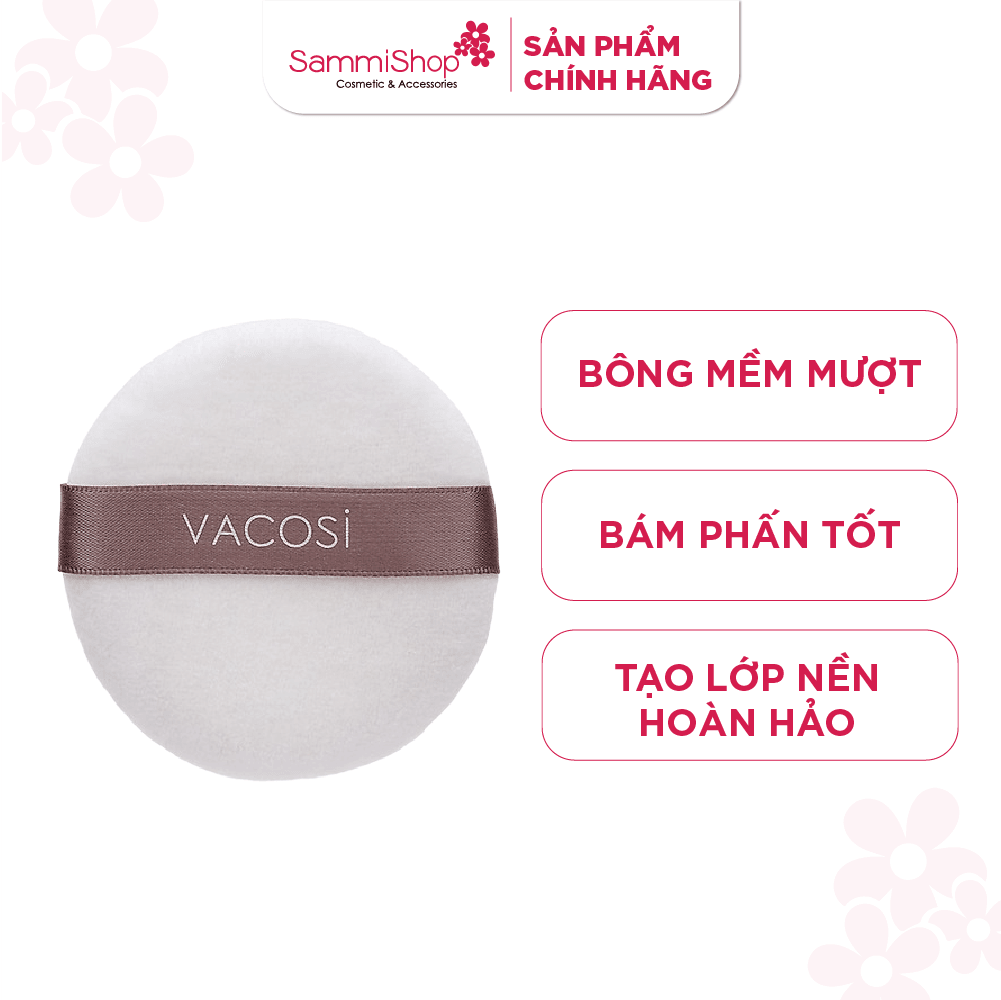 Vacosi Bông phấn khô tròn nhỏ 3