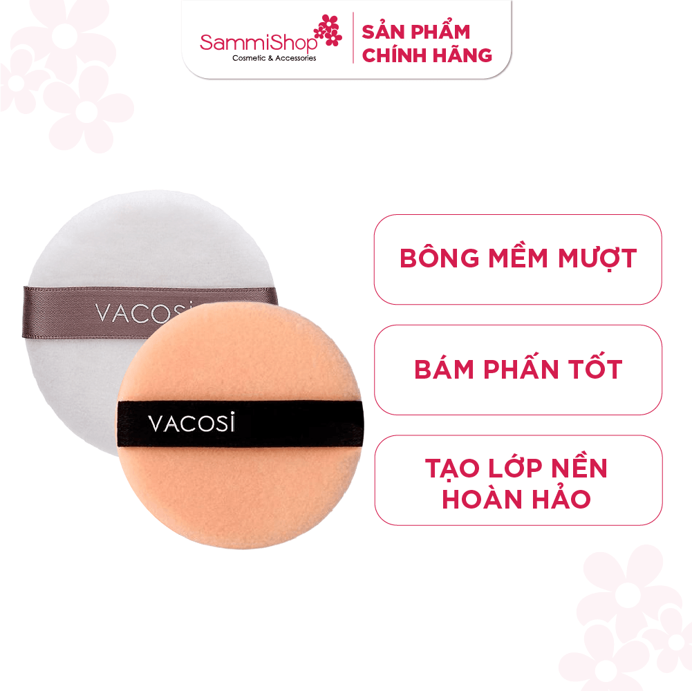 Vacosi Bông phấn khô tròn nhỏ 1