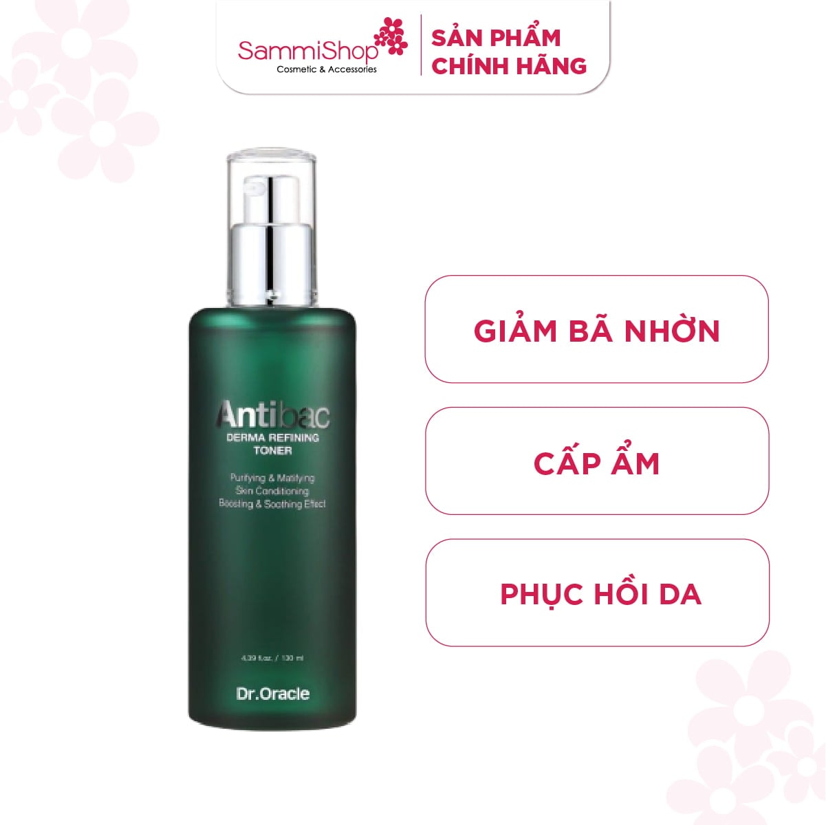 Dr.Oracle Nước hoa hồng Antibac Derma Refining Toner 130ml 2