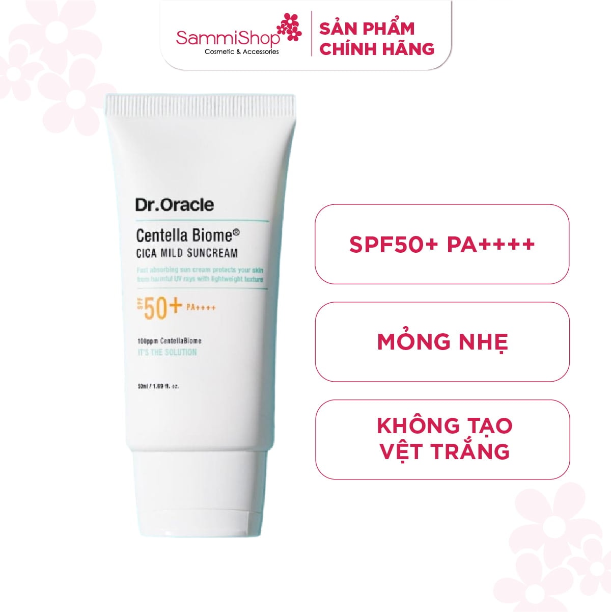 Dr.Oracle Kem chống nắng Centella Biome Cica Mild Suncream 50ml 2