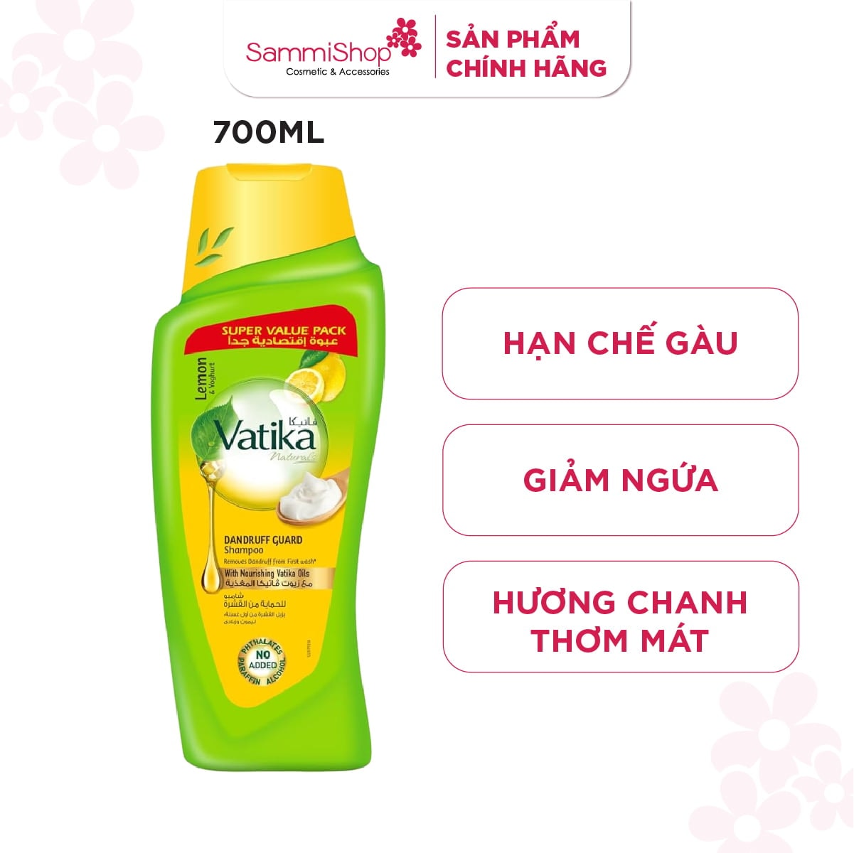 Vatika Naturals Dandruff Guard Shampoo Lemon & Yoghurt 2
