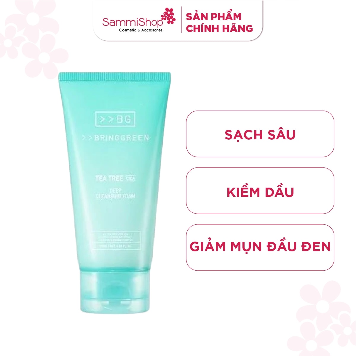 Bring Green Sữa rửa mặt Tea Tree Cica Deep Cleansing Foam 120ml 2