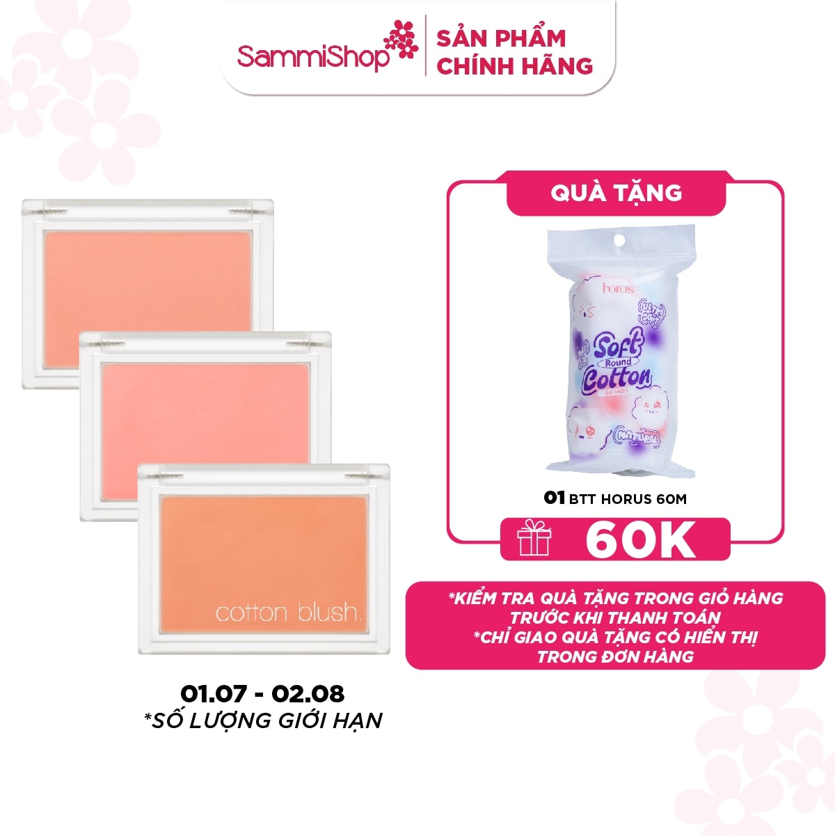 Missha Phấn má Cotton Blush 4.2g 1