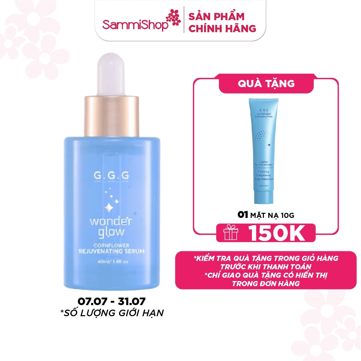 G.G.G Tinh chất Wonder Glow Rejuvenating Serum 40ml 1