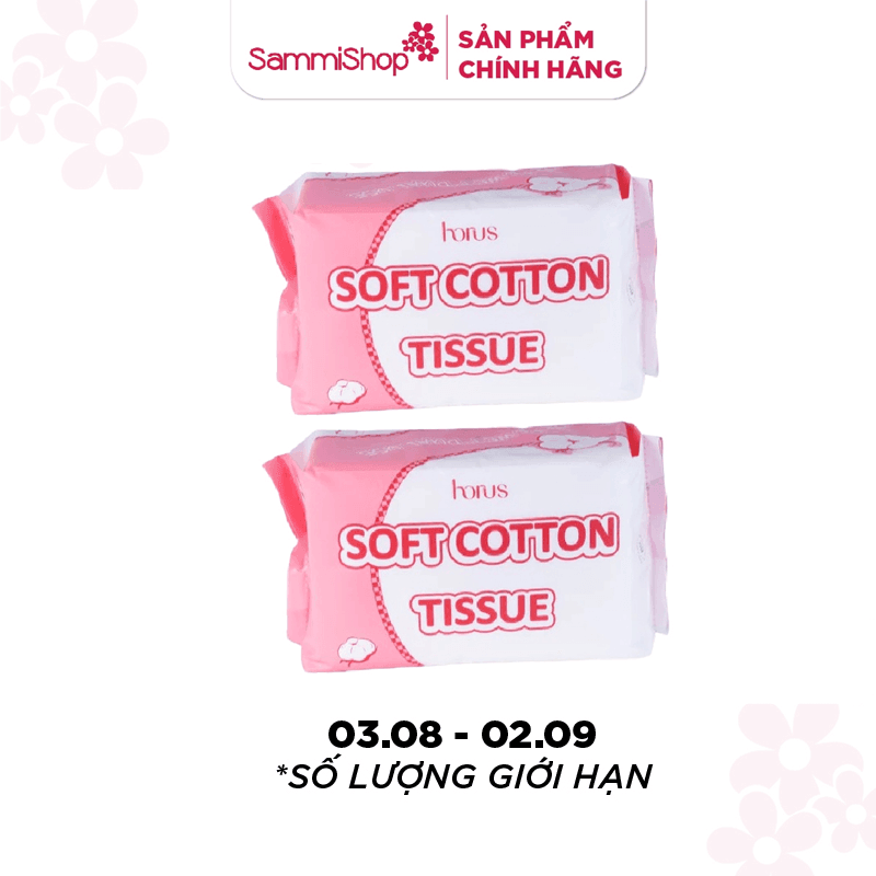 CB8 Combo 2 Horus Khăn khô đa năng Soft Cotton Tissue 80pcs (IP02) 1