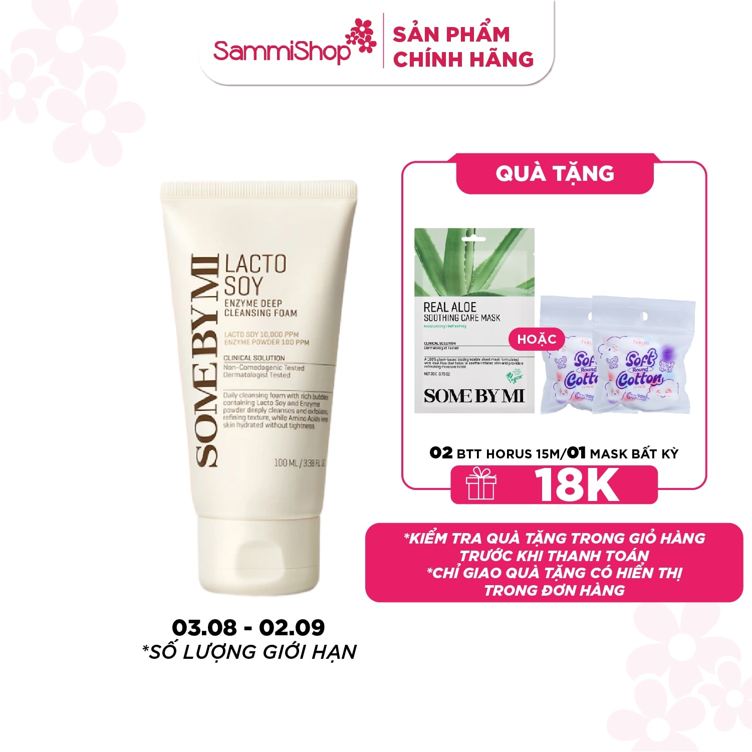 Some By Mi Sữa rửa mặt Lacto Soy Enzyme Deep Cleansing Foam 100ml 1