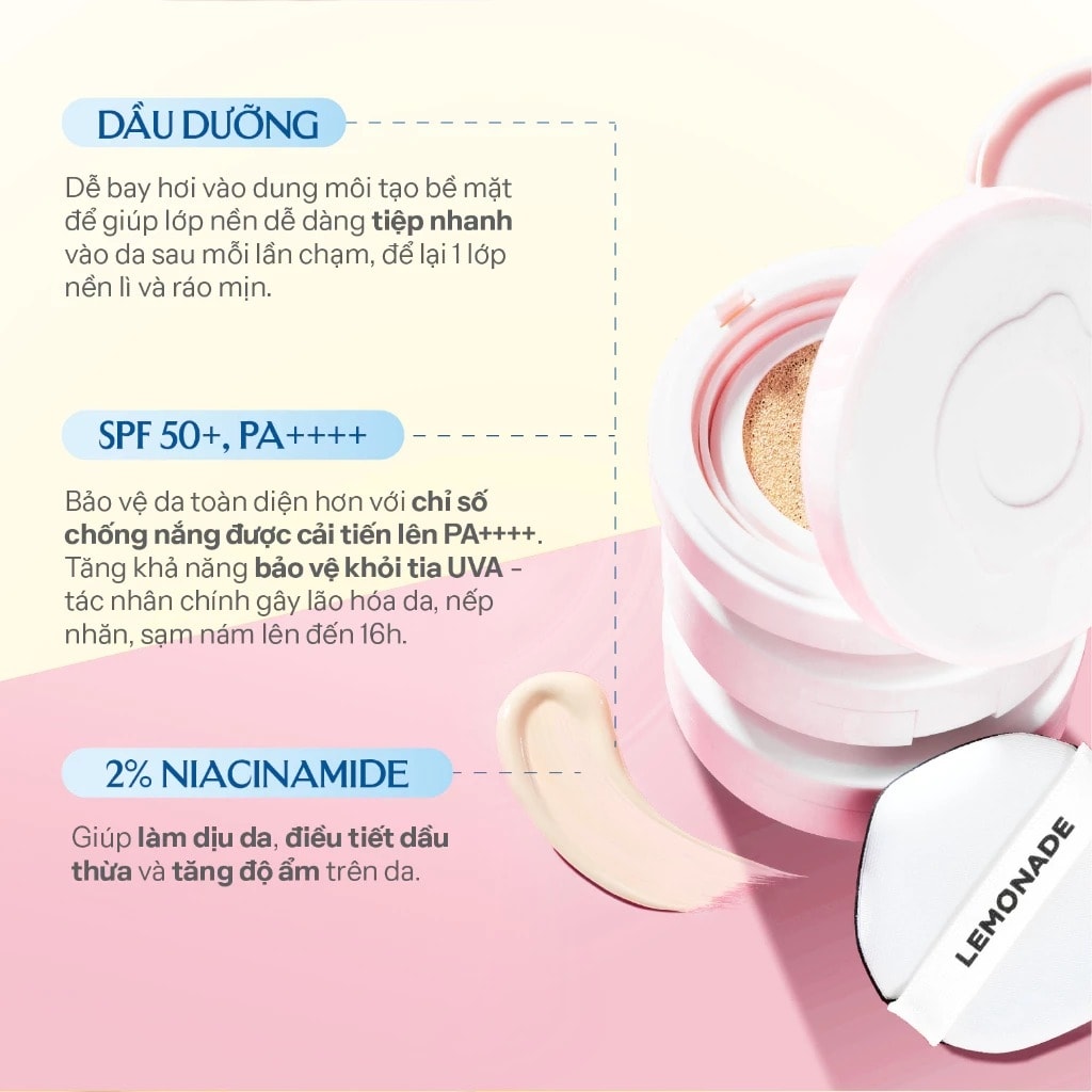 Lemonade Phấn nước Supermatte Cushion 3