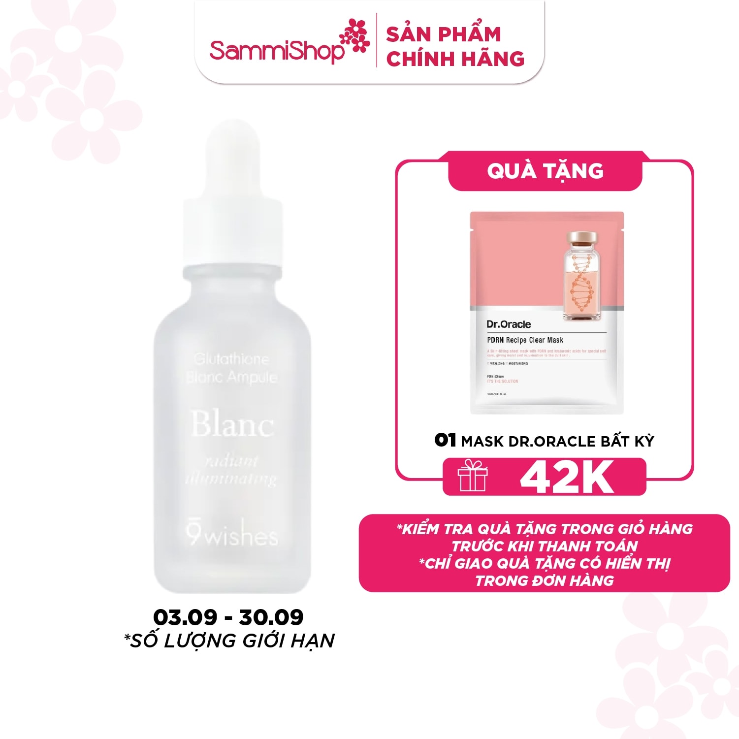 dr blanc glutathione 9 Wishes Tinh chất Ampule 30ml copper peptide ghk-cu hair