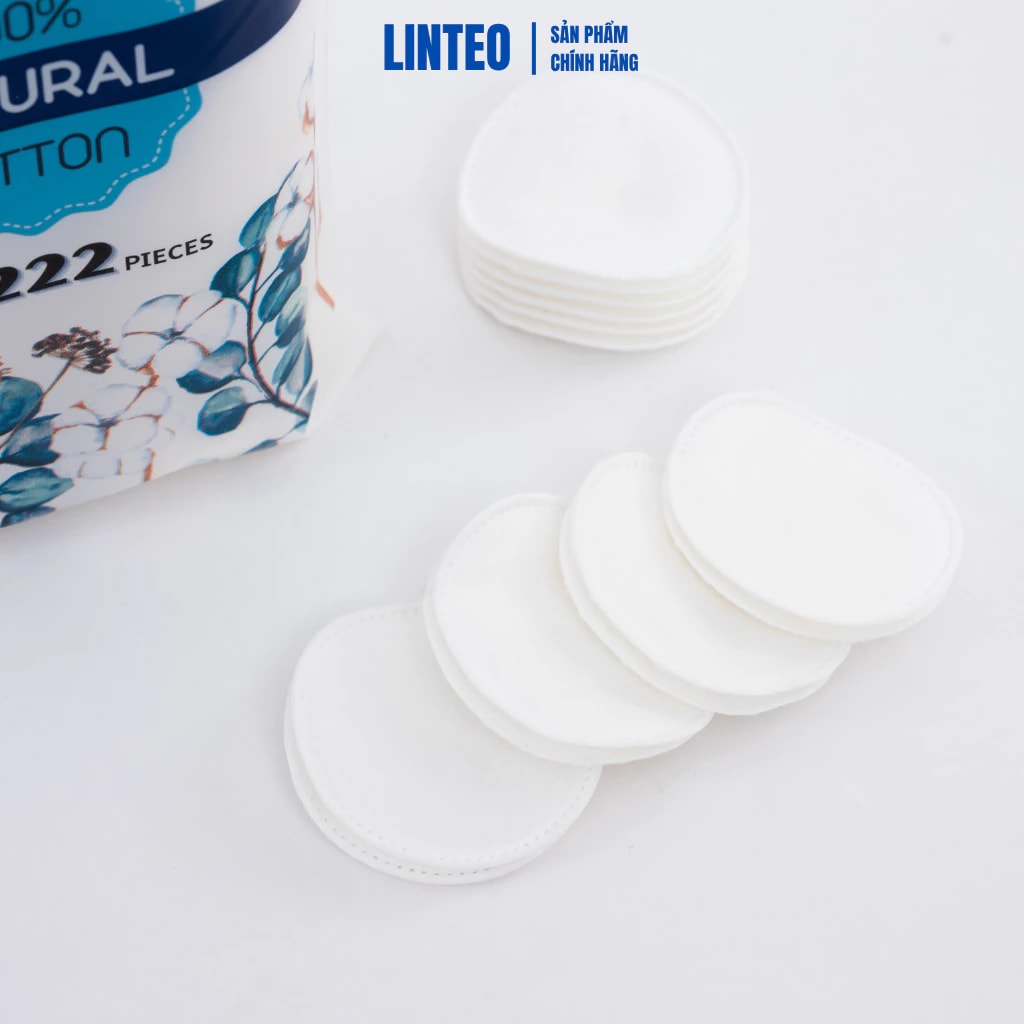 Linteo Bông tẩy trang 222 miếng 5