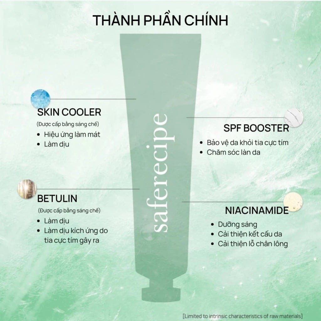 Pestlo Kem chống nắng Saferecipe Face & Body Cooling Sun SPF50+ PA++++ 100ml 6