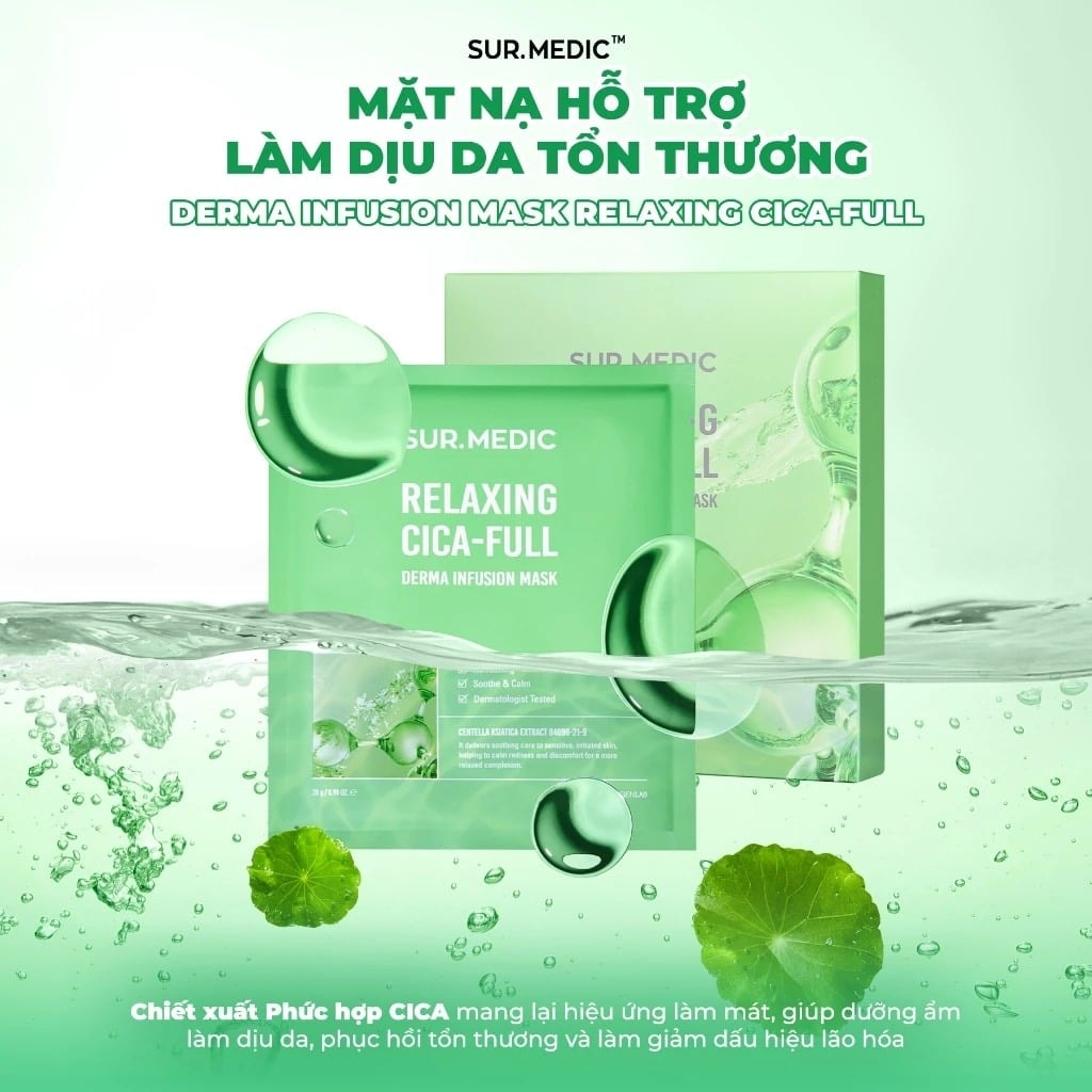 Sur.Medic+ Mặt nạ Derma Infusion Mask 28g 10