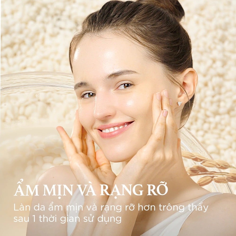 I'm From Miếng cotton thấm nước hoa hồng Rice Toner Pad 140ml 9