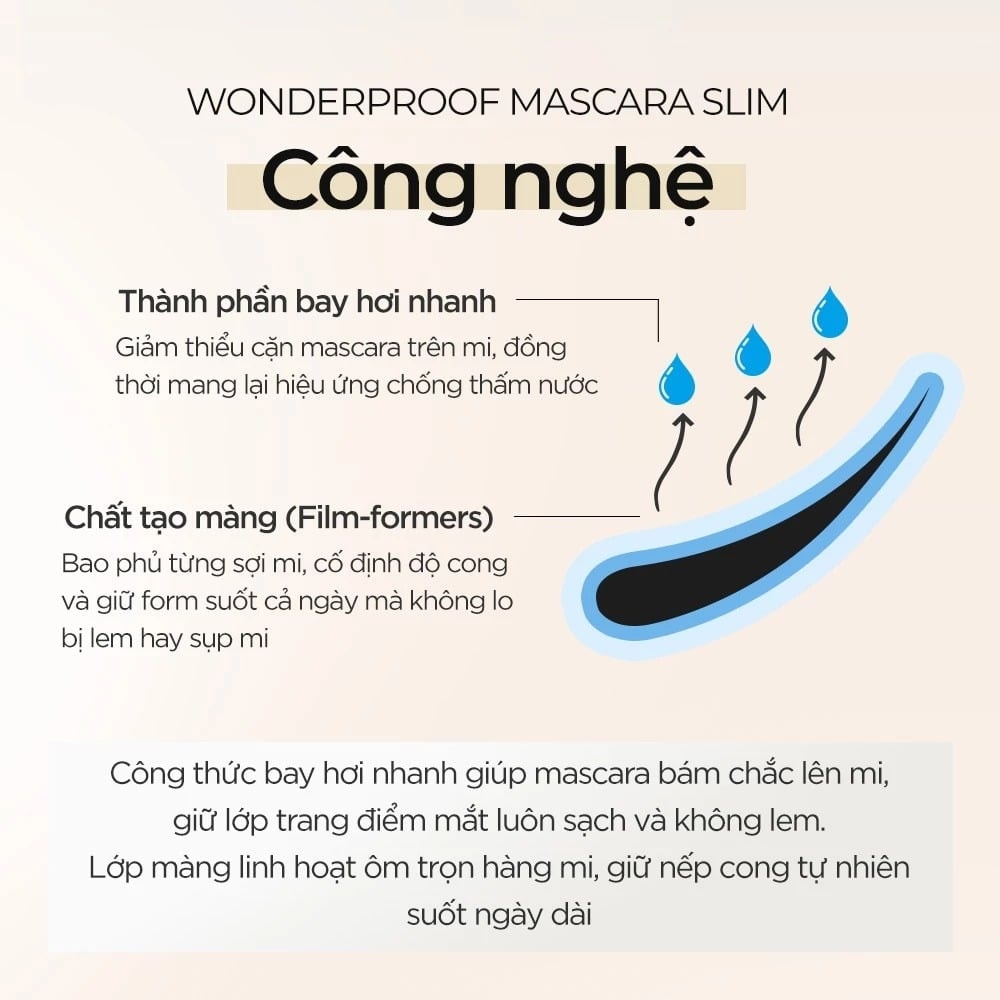 BOM Chuốt mi Wonderproof Mascara Slim 4.5g 5