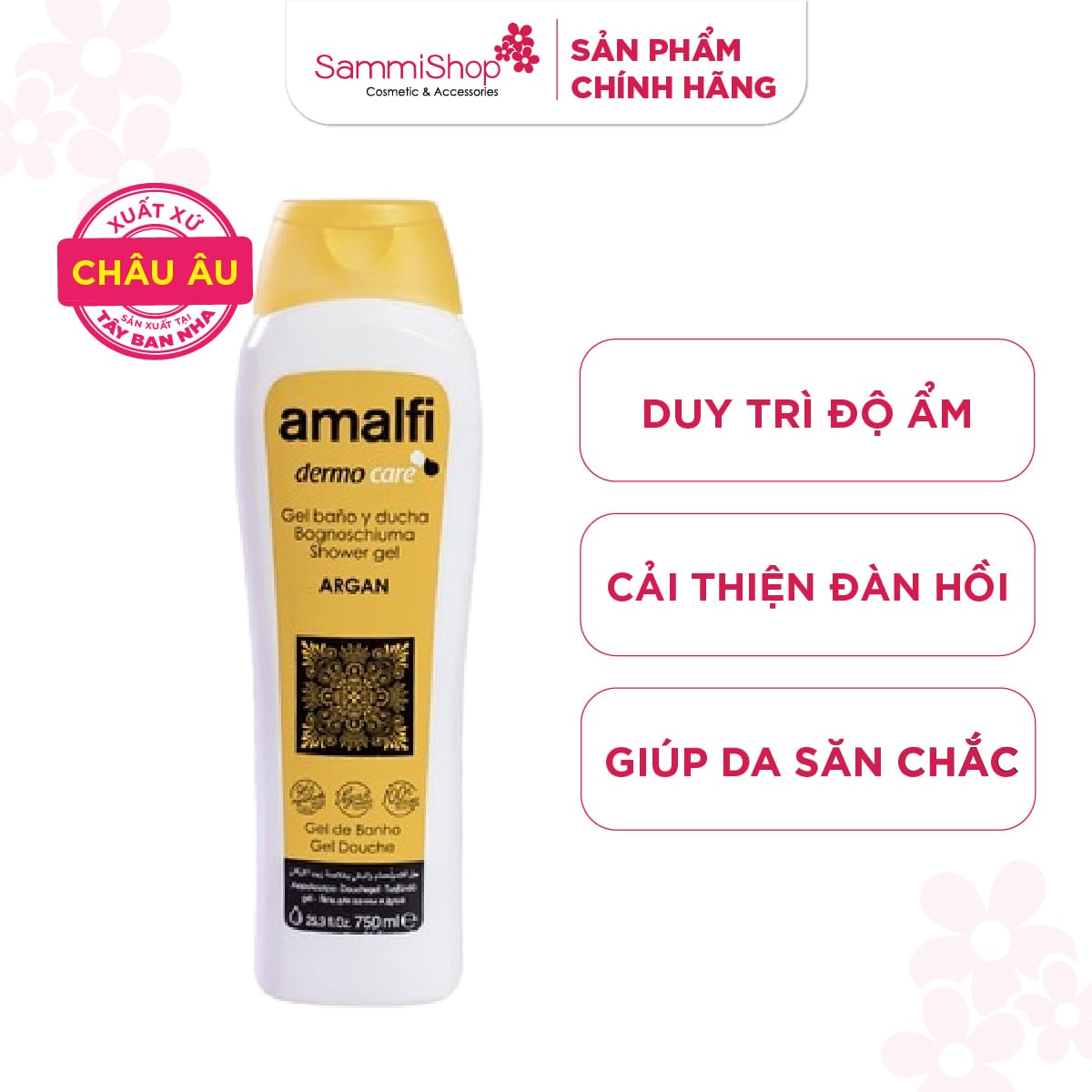 Amalfi Gel tắm Argan Shower Gel 750ml 1