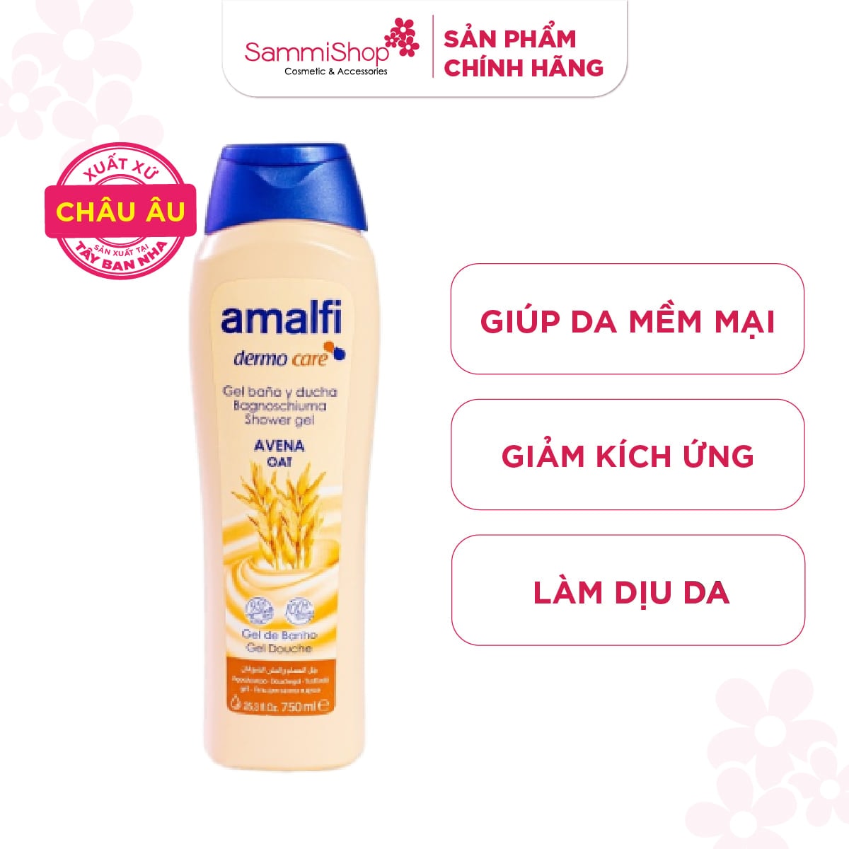 Amalfi Gel tắm Oat Shower Gel 750ml 1