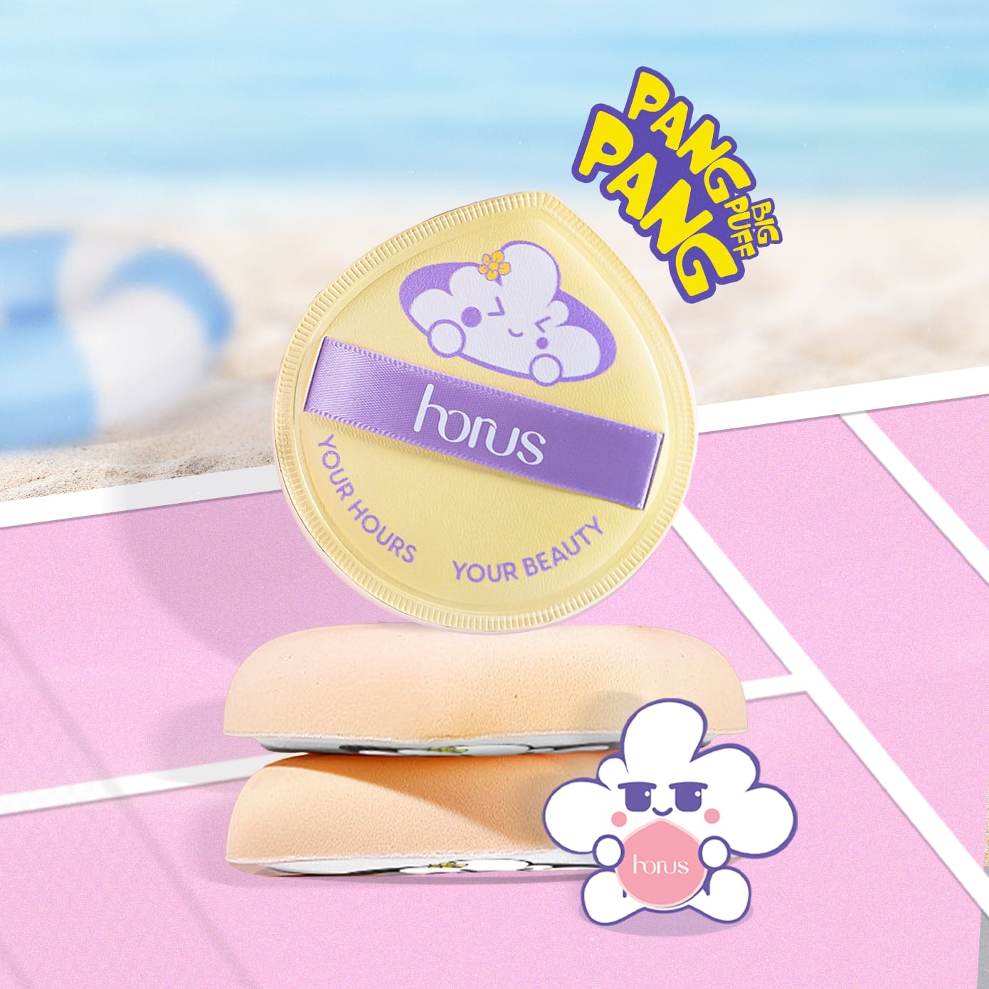 Horus Bông mút trang điểm Horus Pang Pang Big Puff 7