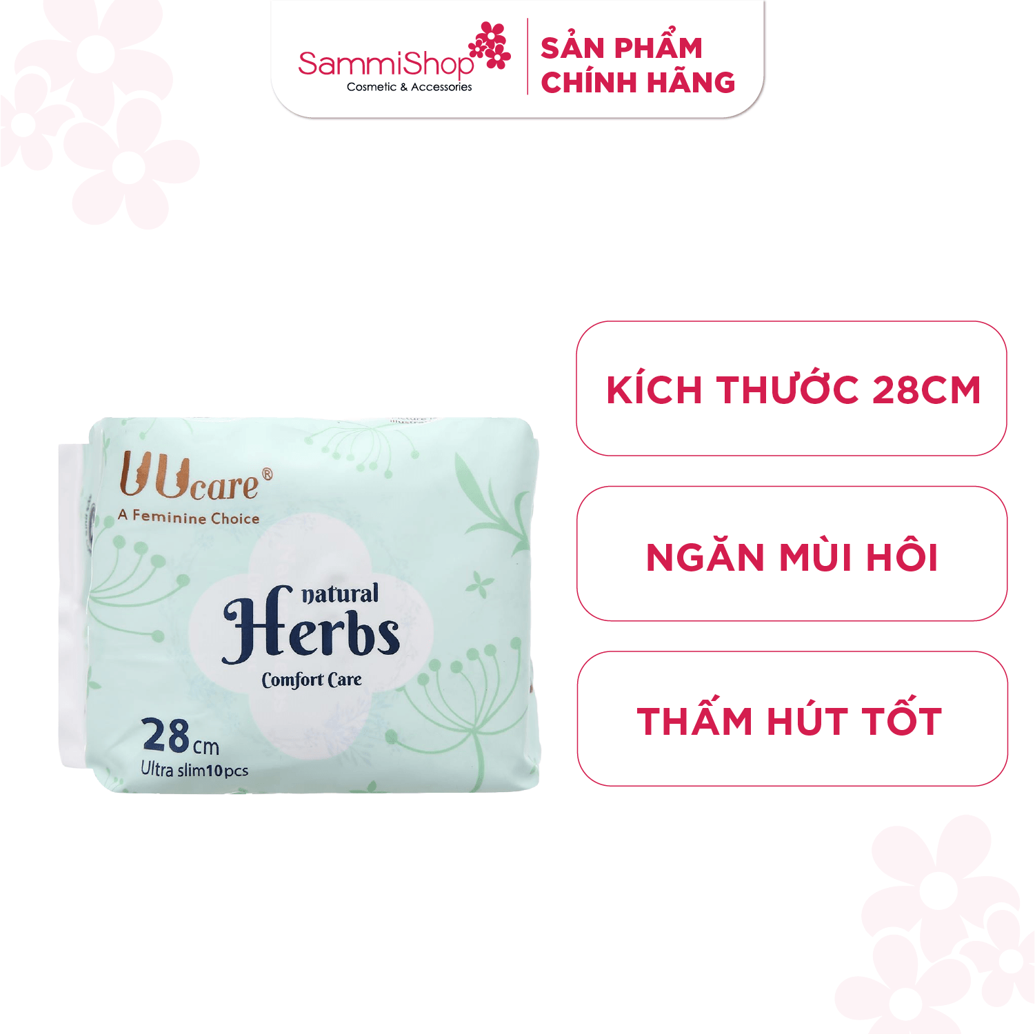 Uucare Natural Herbs BVS thảo dược ban ngày 28cm x 10 miếng 1