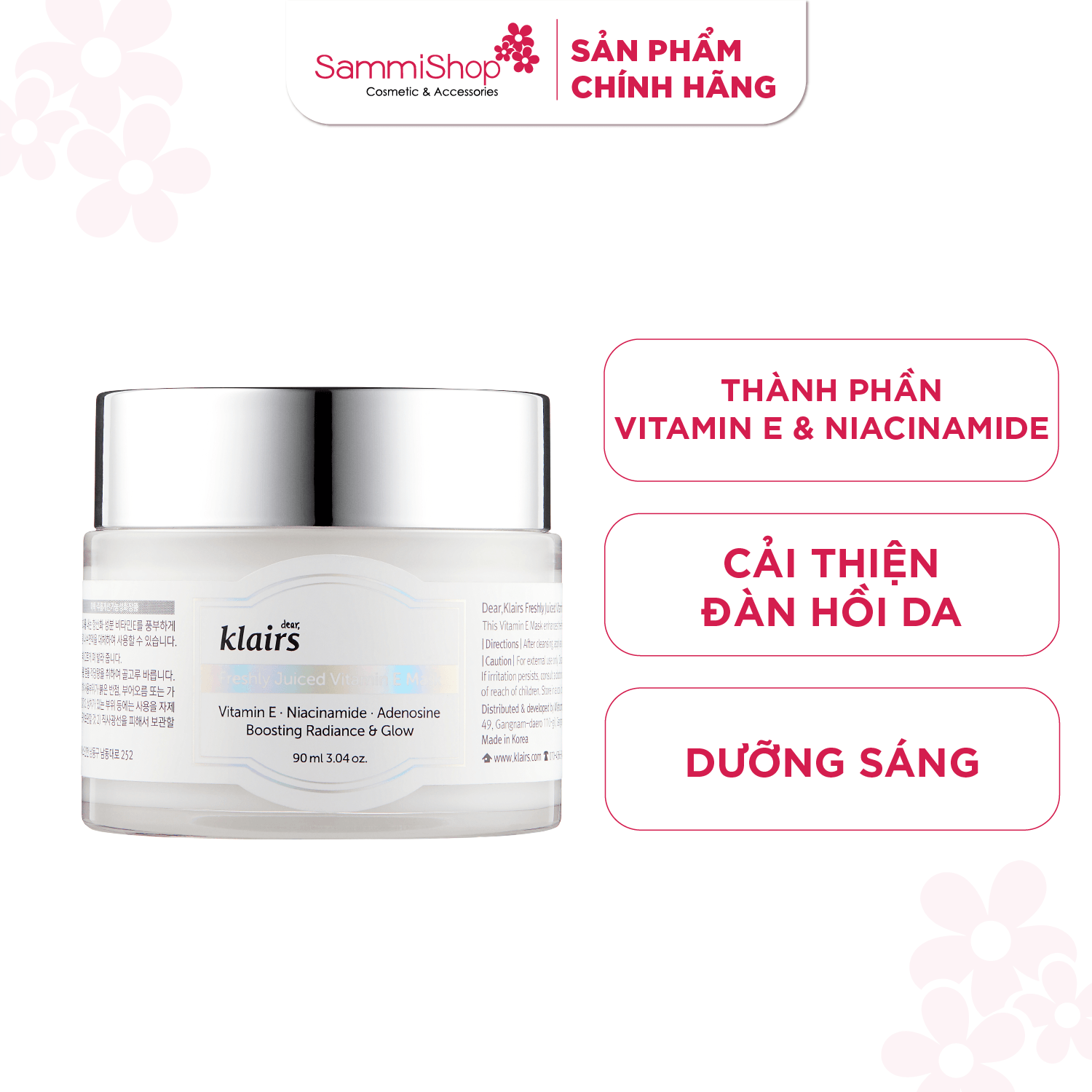 Dear, Klairs Mặt nạ Freshly Juiced Vitamin E Mask 90g 2