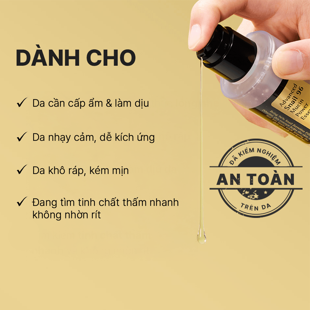 COSRX tinh chất Advanced Snail 96 Mucin Power Essence 100ml 9