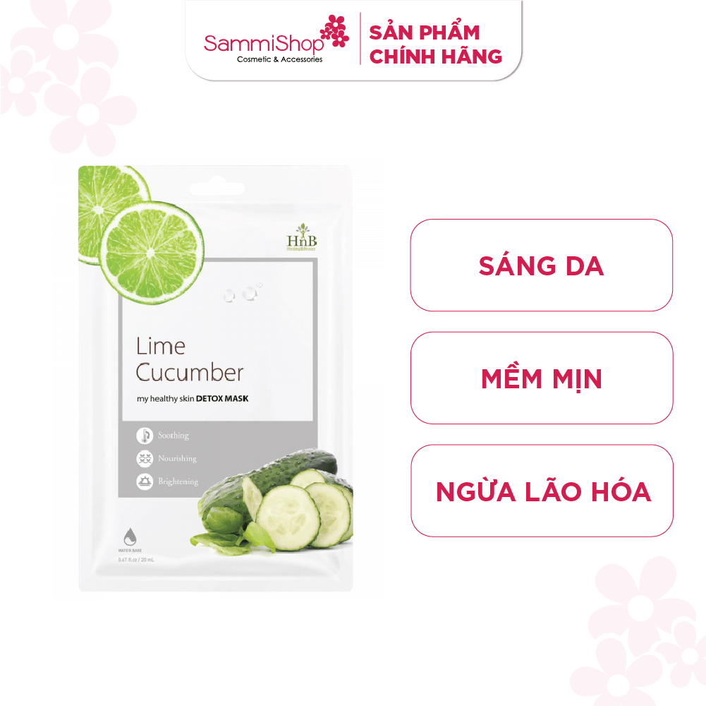 HNB Mặt nạ giấy My Healthy Skin Detox Mask [Dưa Leo & Chanh Tươi] 1