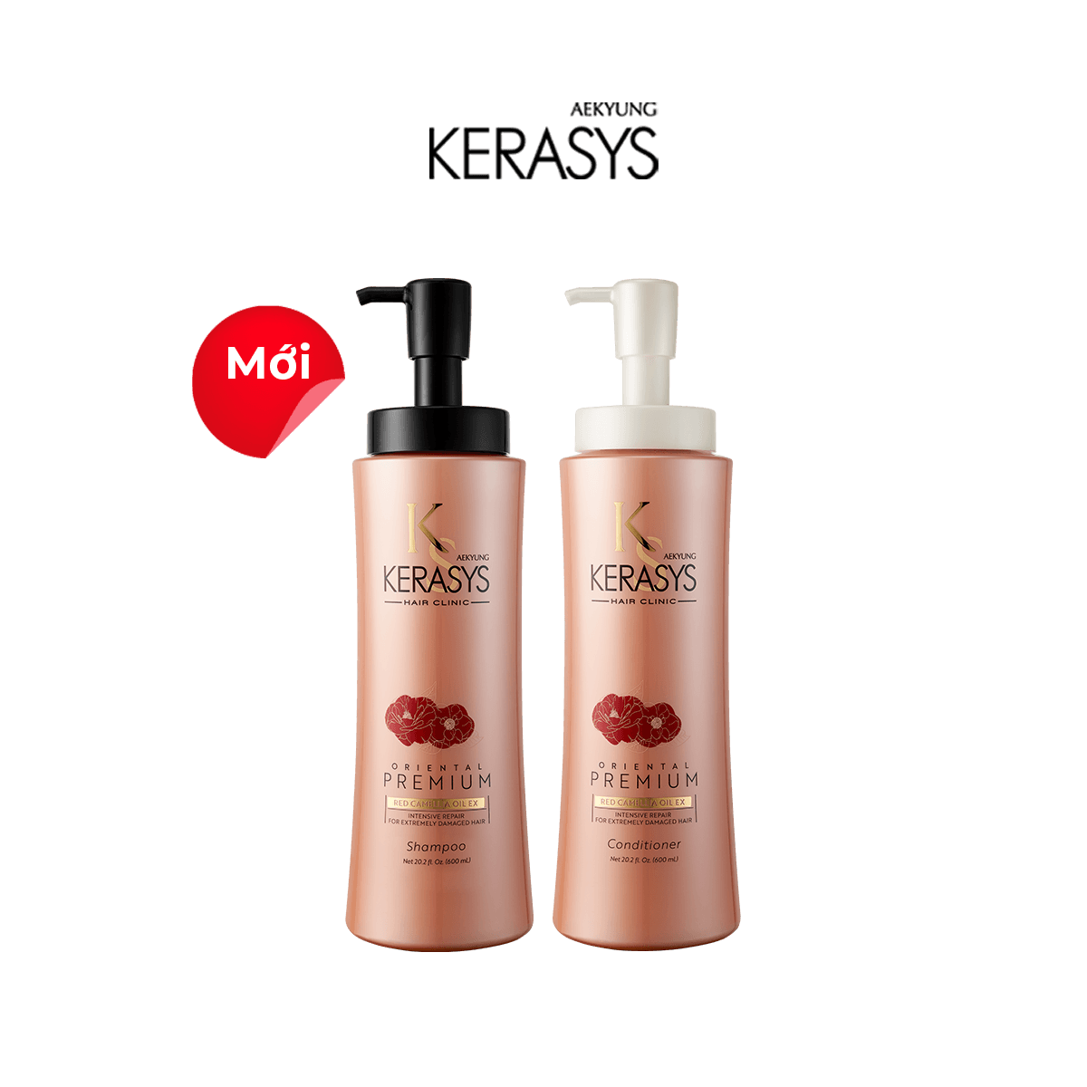 Aekyung Kerasys Dầu gội Oriental Premium Red Camellia EX Intensive Repair Shampoo 600ml 4