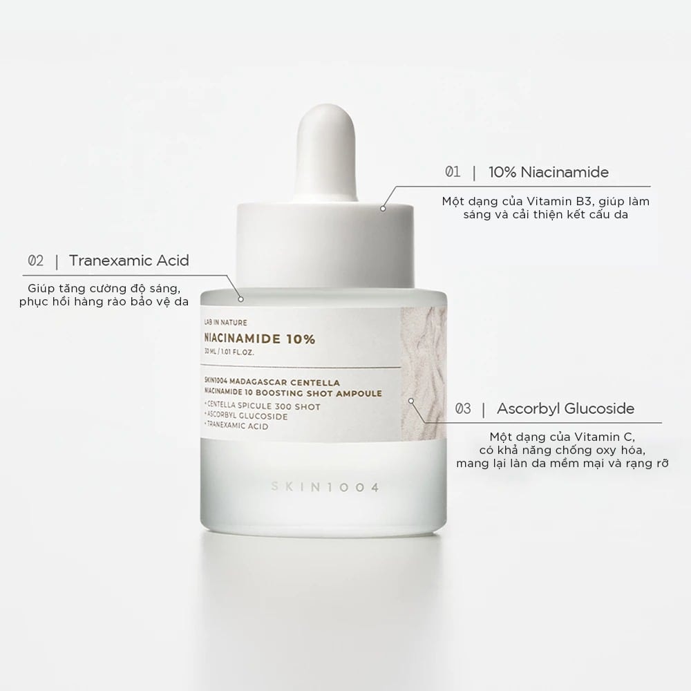 Skin1004 Tinh chất Madagascar Centella Niacinamide 10 Boosting Shot Ampoule 30ml 6