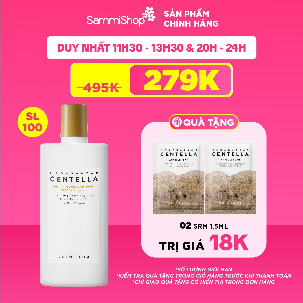 FS10 Skin1004 Kem chống nắng Madagascar Centella Air-Fit SunCream Plus SPF50+ PA++++ 50ml 1