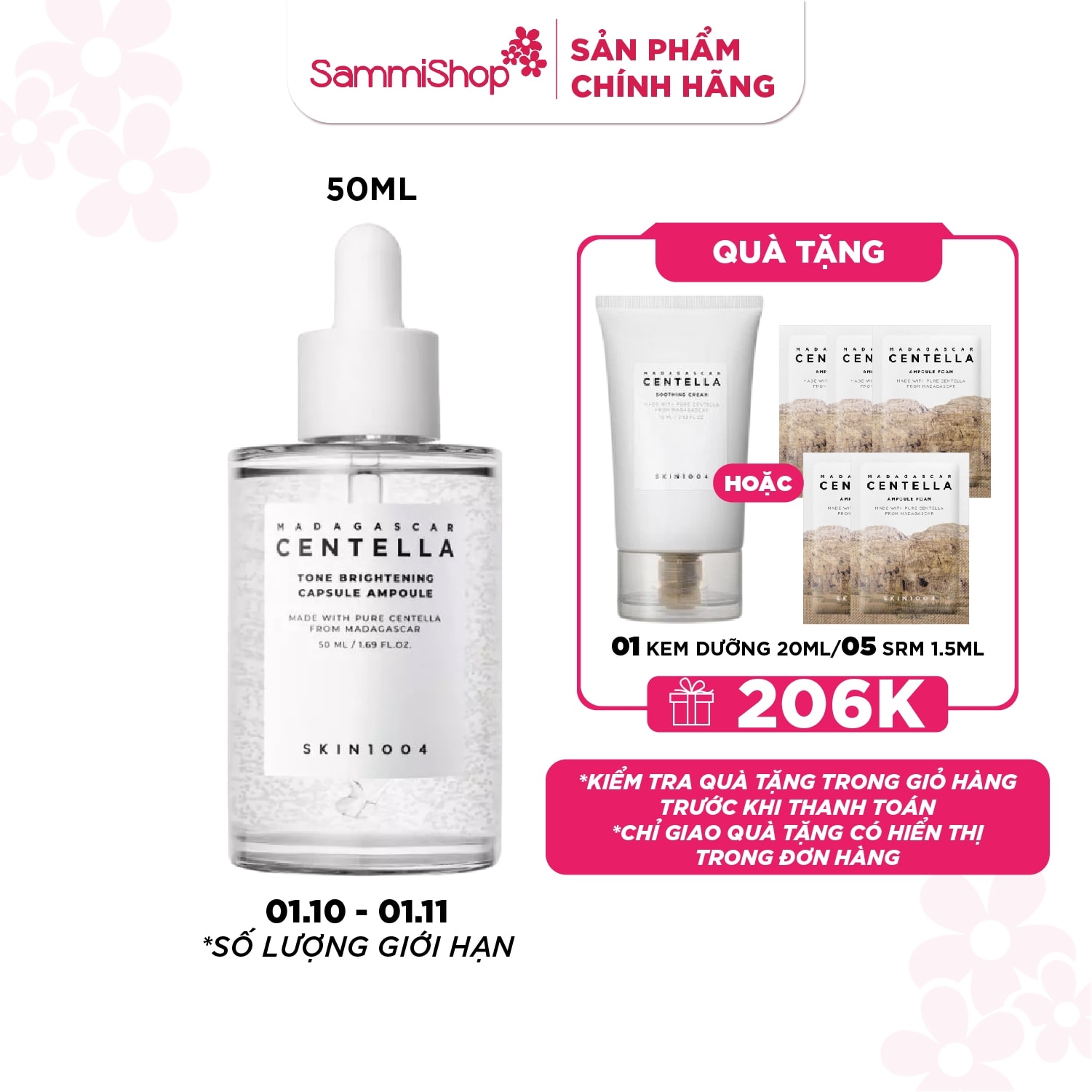 Skin1004 Tinh chất Madagascar Centella Tone Brightening Capsule Ampoule 50ml 1