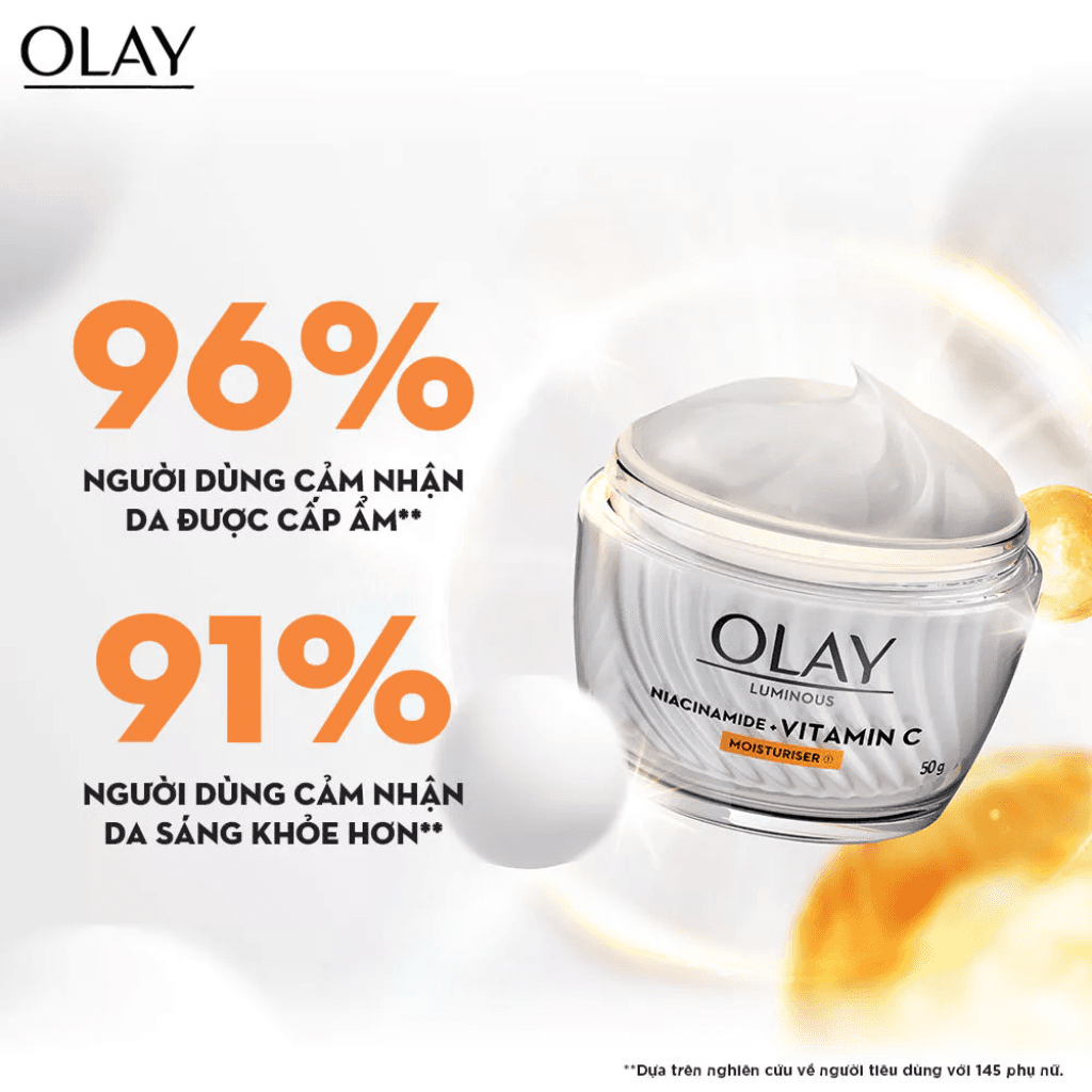 Olay Kem dưỡng ẩm trắng da Niacinamide & Vitamin C 50g thumb 4