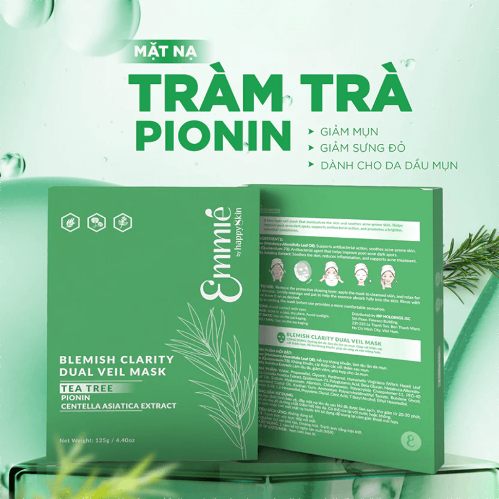Emmie by Happyskin Mặt nạ Blemish Clarity Dual Veil Mask 25g 2