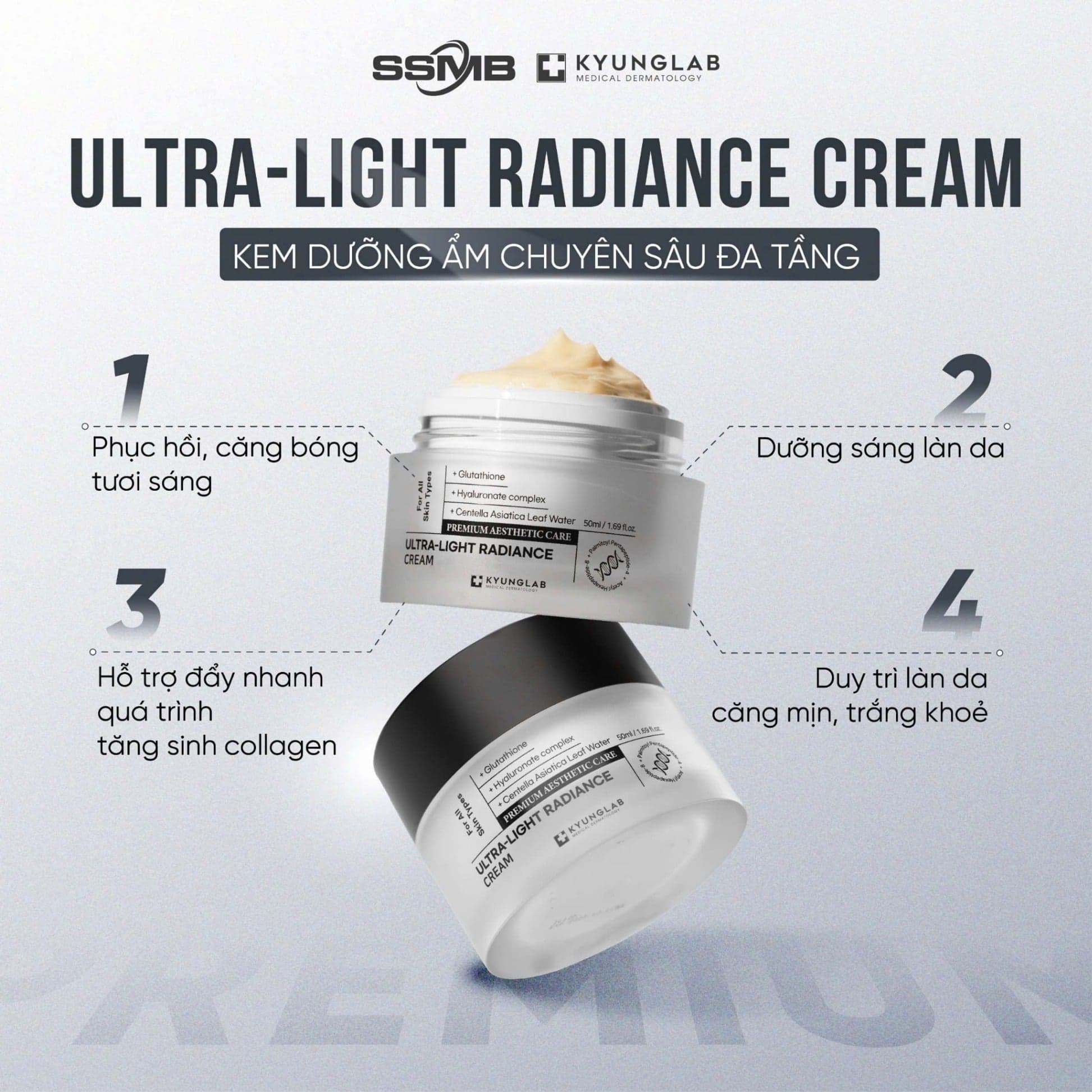Kyung Lab Kem dưỡng da Ultra Light Radiance Cream 50ml thumb 3