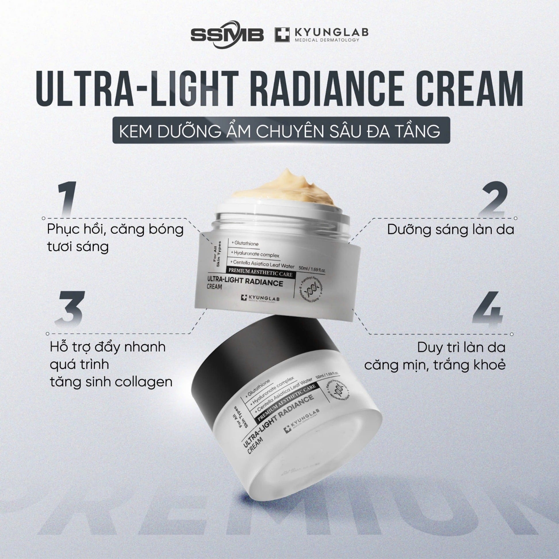 Kyung Lab Kem dưỡng da Ultra Light Radiance Cream 50ml 3