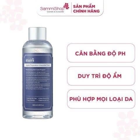 FLASH SALE T7 Dear, Klairs nước hoa hồng Supple Preparation Unscented Toner 180ml thumb 2