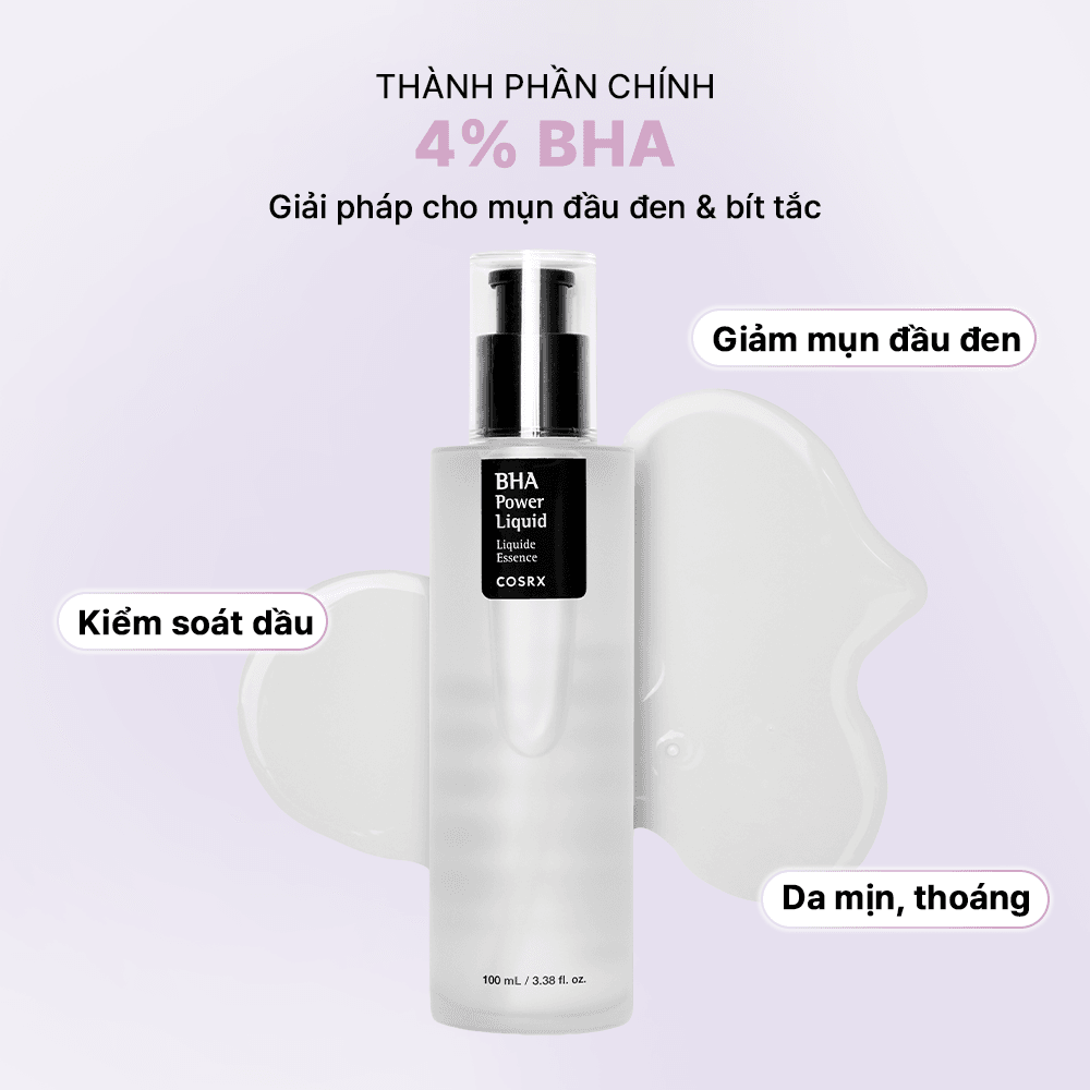 COSRX Tẩy da chết BHA Blackhead Power Liquid 100ml 4