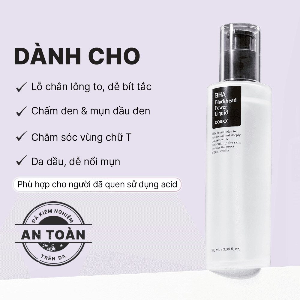COSRX Tẩy da chết BHA Blackhead Power Liquid 100ml thumb 6