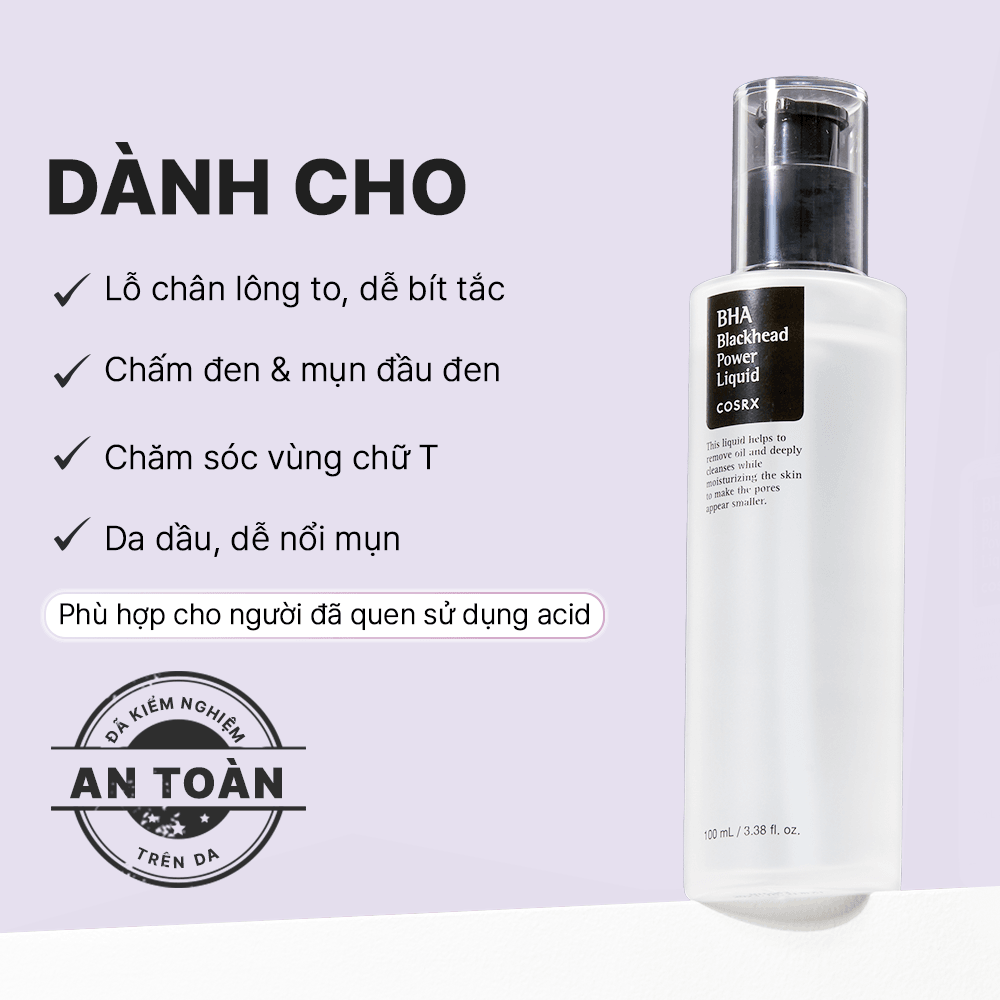 COSRX Tẩy da chết BHA Blackhead Power Liquid 100ml 6