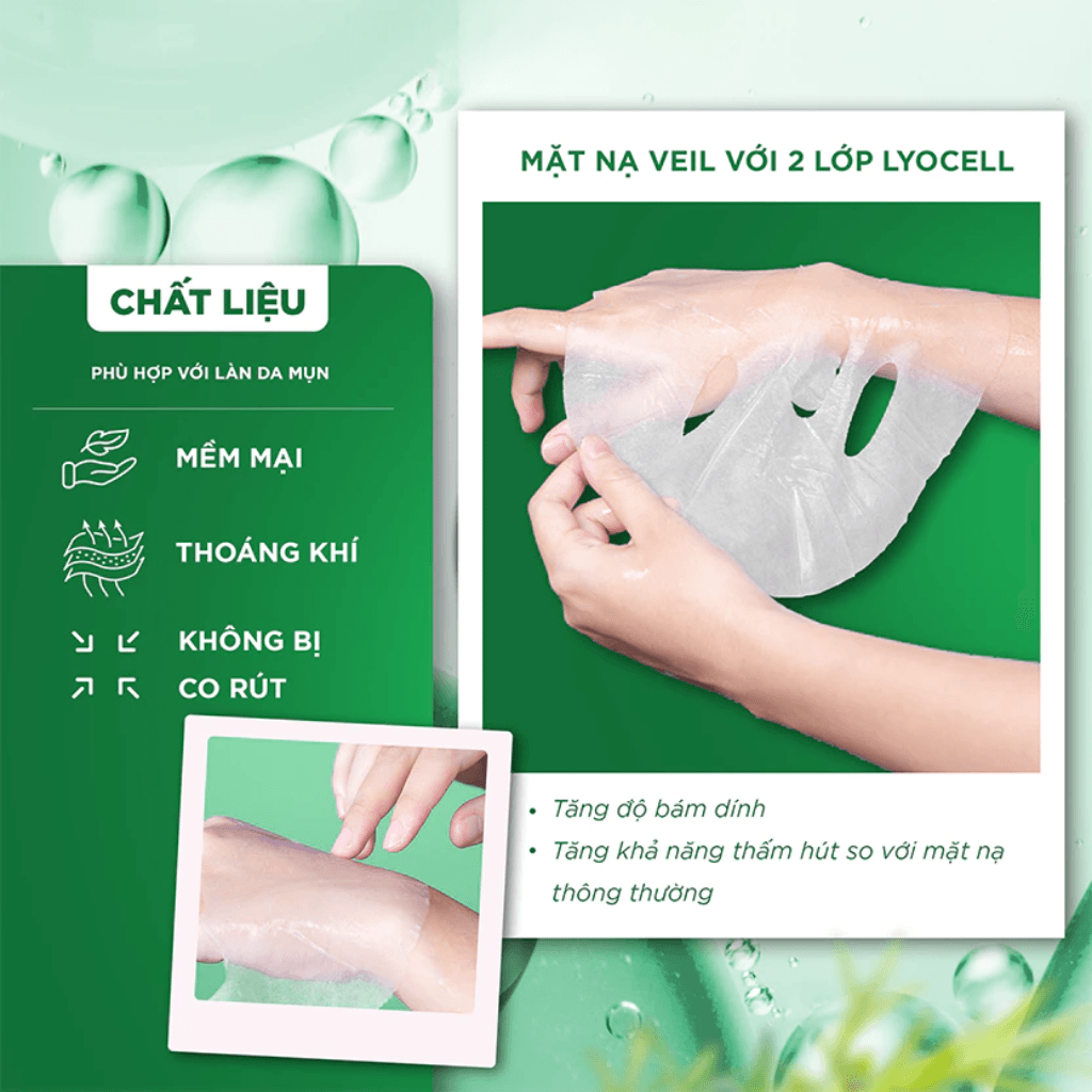 Emmie by Happyskin Mặt nạ Blemish Clarity Dual Veil Mask 25g 5