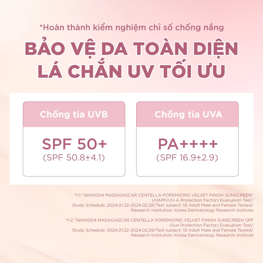 FS8 Skin1004 Kem chống nắng Madagascar Centella Poremizing Velvet Finish Sunscreen SPF50+ PA++++ 50ml 10