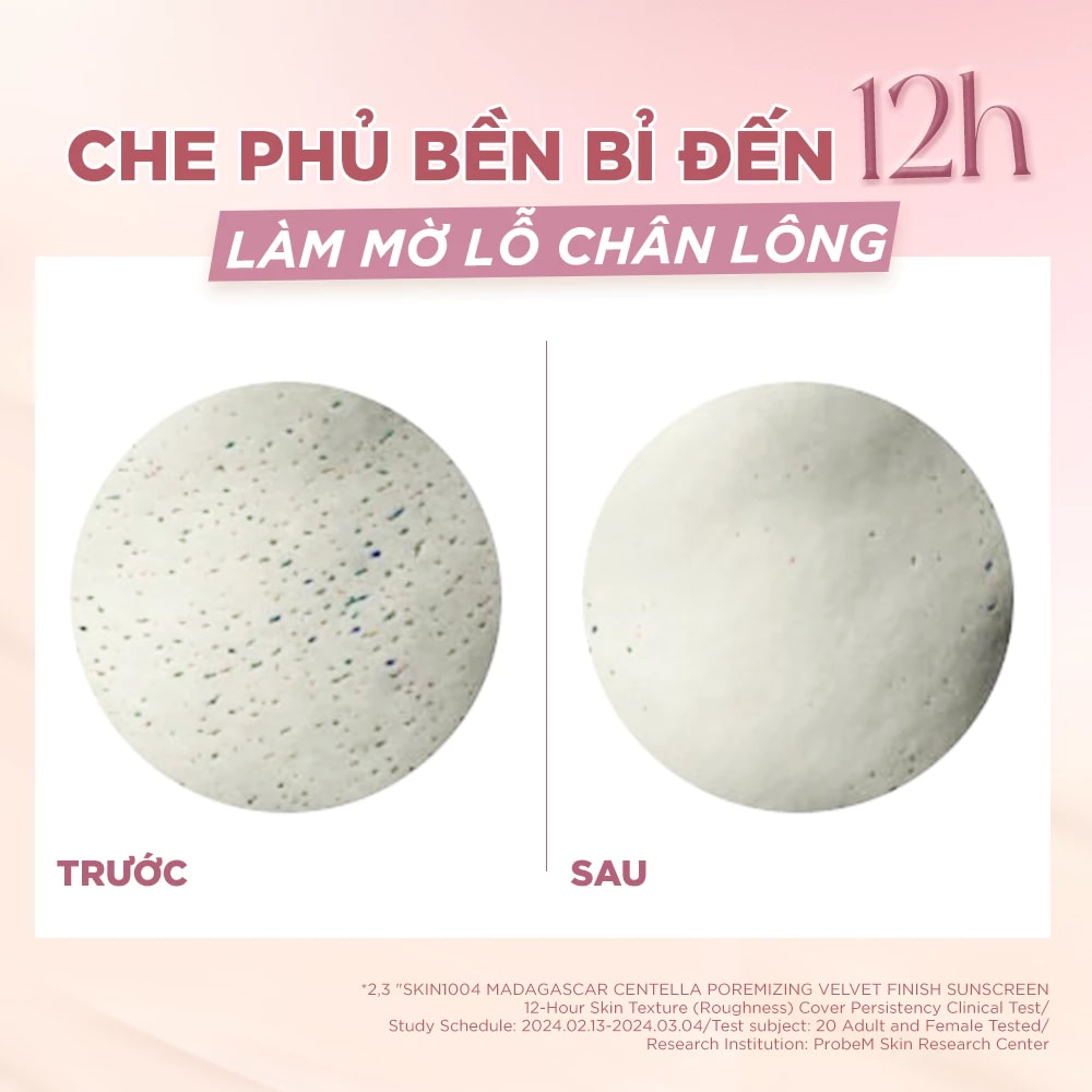 FS8 Skin1004 Kem chống nắng Madagascar Centella Poremizing Velvet Finish Sunscreen SPF50+ PA++++ 50ml 9