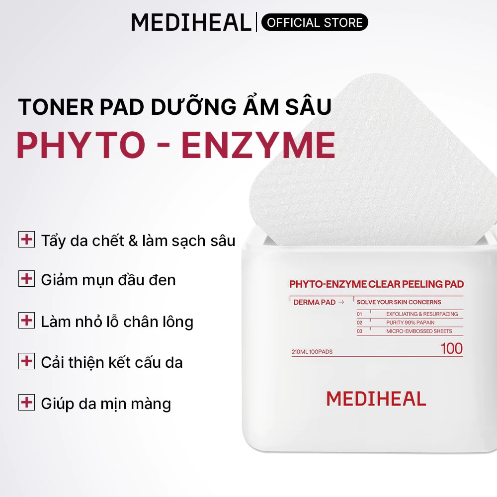 Mediheal Mặt nạ dưỡng da Phyto-Enzyme Clear Peeling Pad 210ml 4