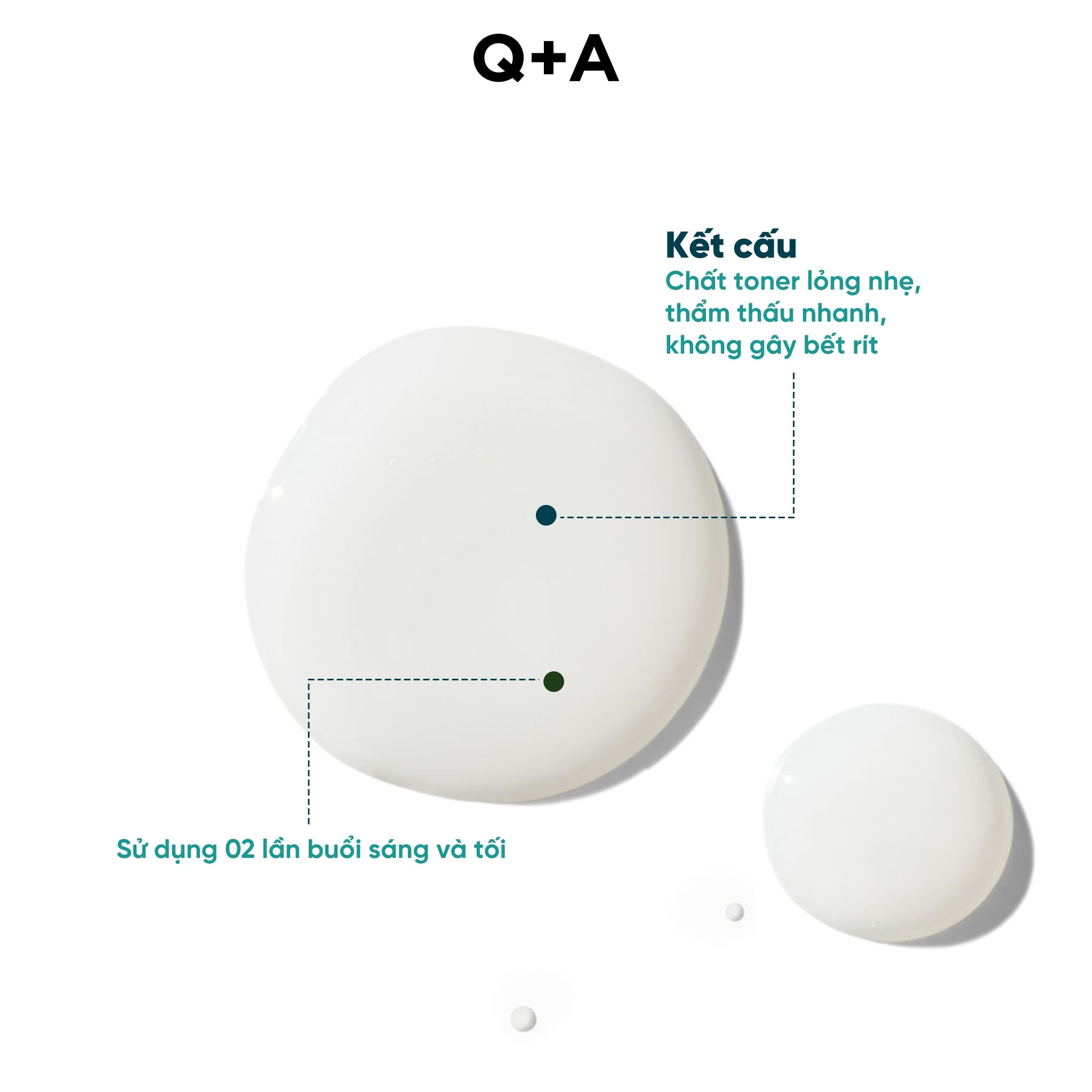Q+A Nước hoa hồng Niacinamide Daily Toner 100ml 5