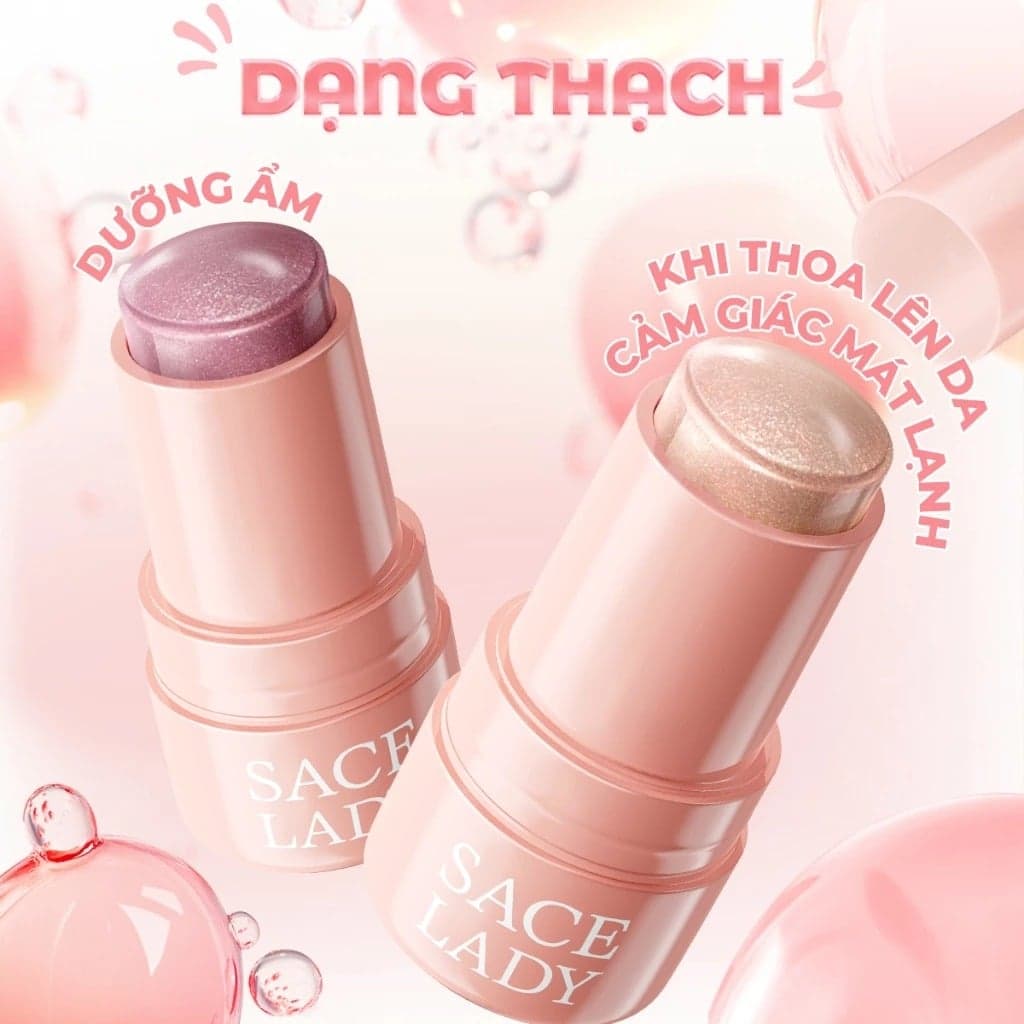 Sace Lady Bắt sáng dạng thạch Cooling Jelly Highlighter Stick 8g thumb 2