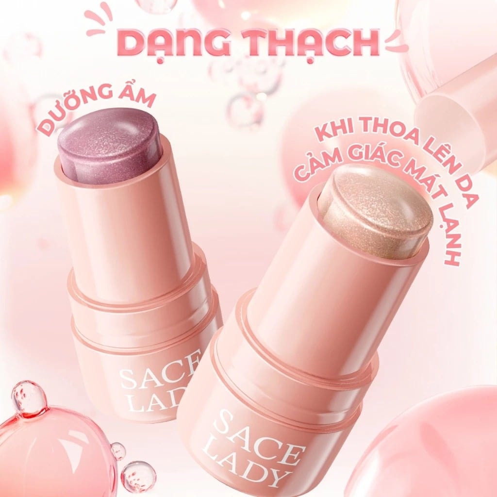 Sace Lady Bắt sáng dạng thạch Cooling Jelly Highlighter Stick 8g 2
