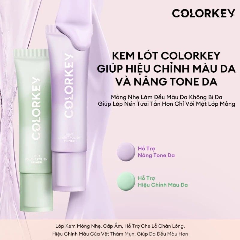 COLORKEY Kem lót Light Weight Polish Primer 30g thumb 2
